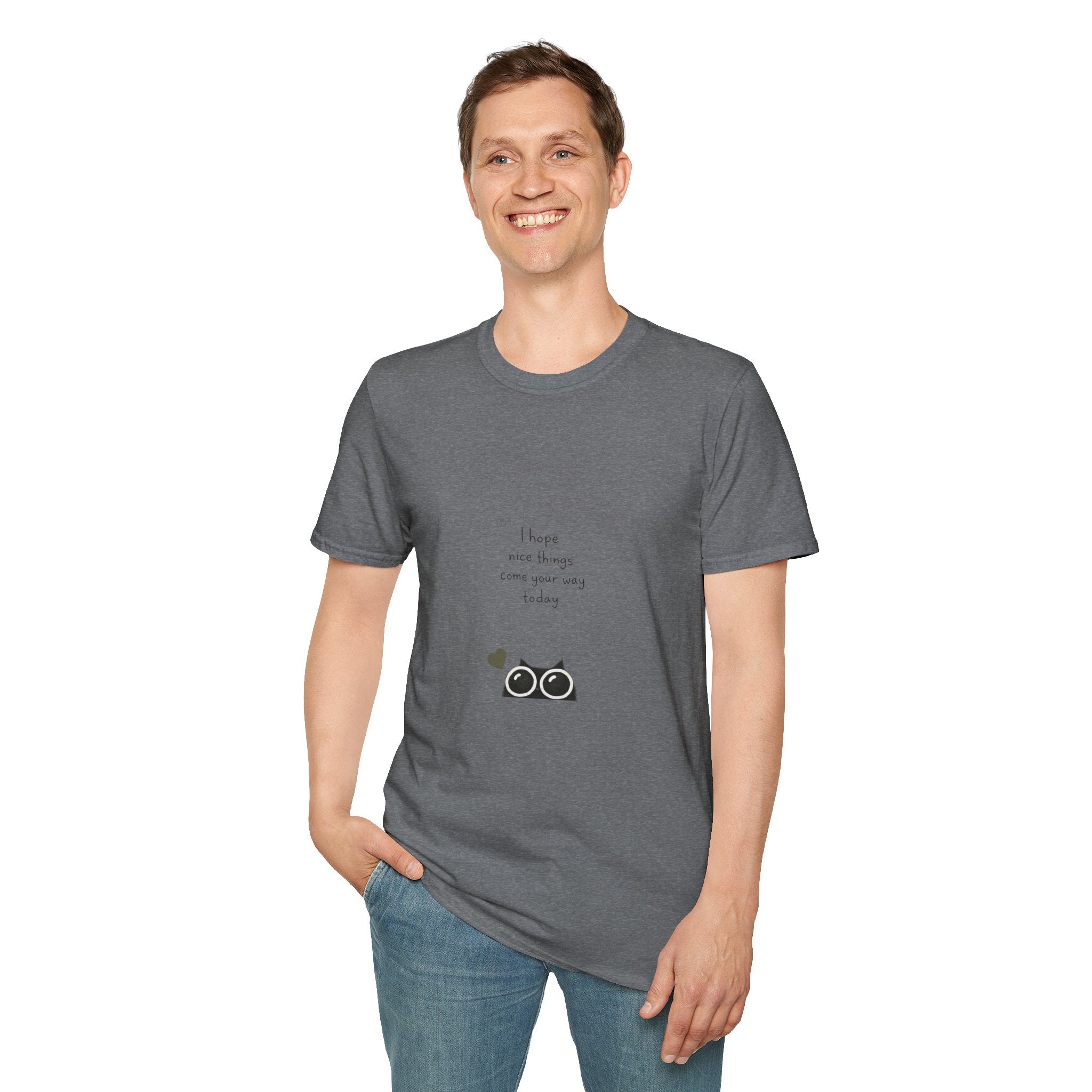 Cat Camera Graphic T-Shirt — "I hope our story comes true someday" Cute Cat Lover Tee
