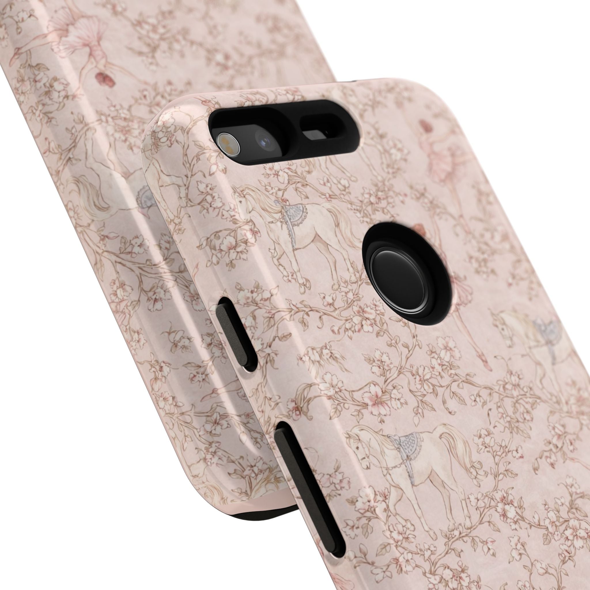 Ballet Unicorn Phone Case — Pastel Floral Tough Protective Cover🦄🩰