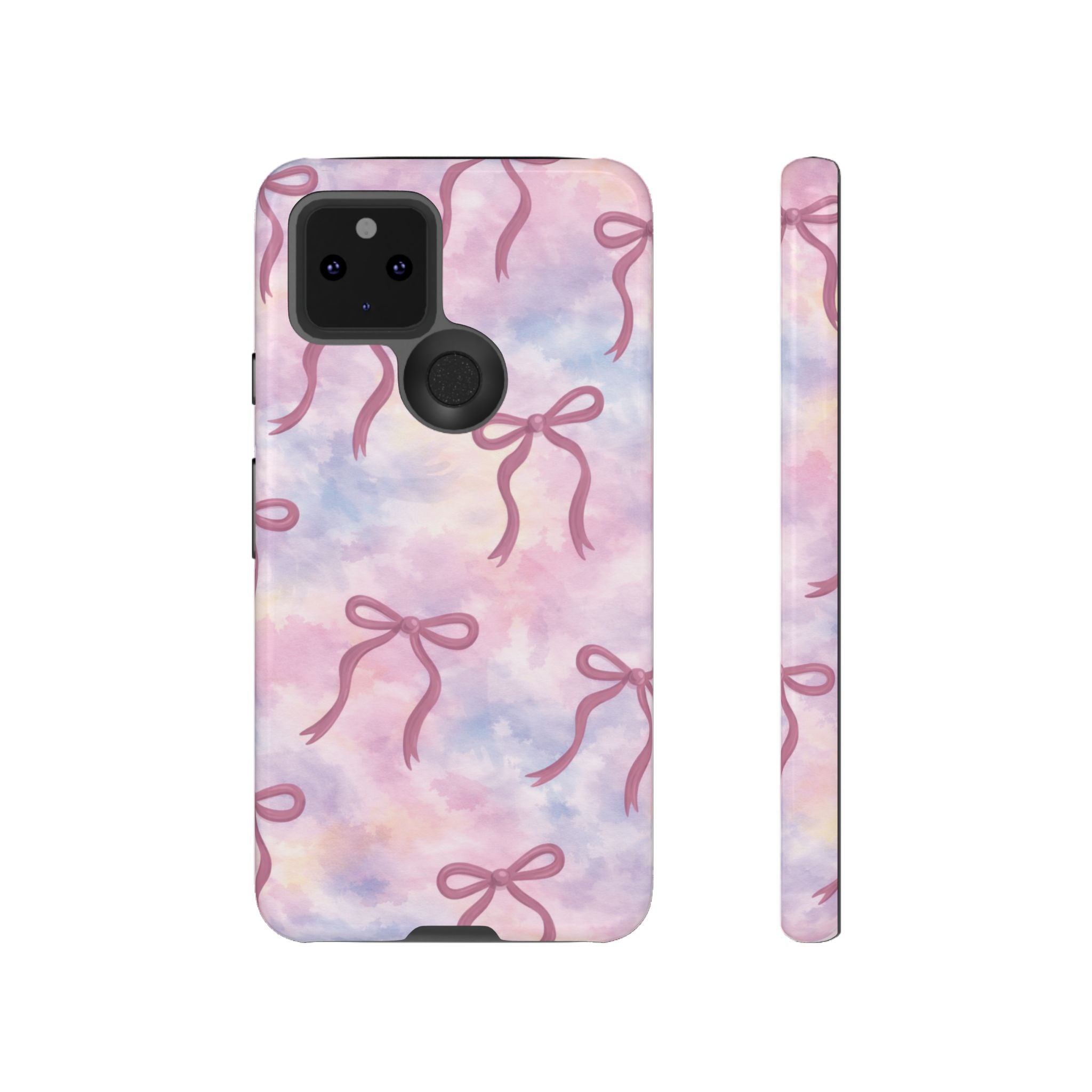 Pink Watercolor Bow Phone Case — Cute Pastel iPhone & Samsung Tough Case🎀🌷