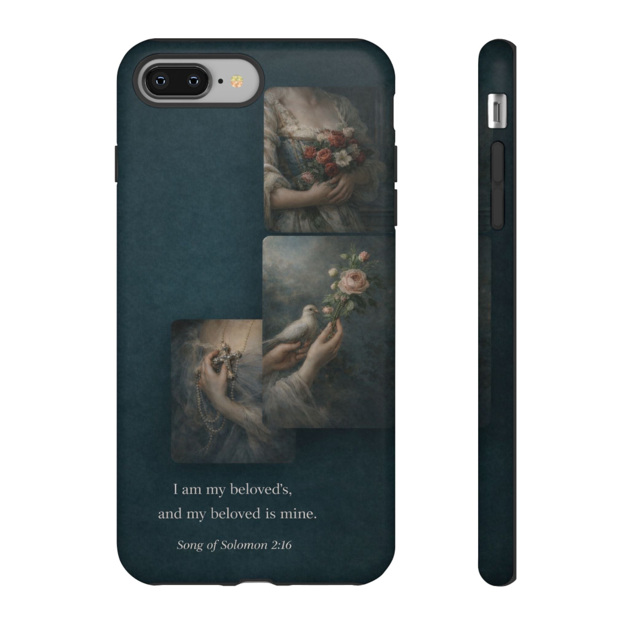 Song of Solomon Phone Case — Romantic Vintage Floral Religious Quote