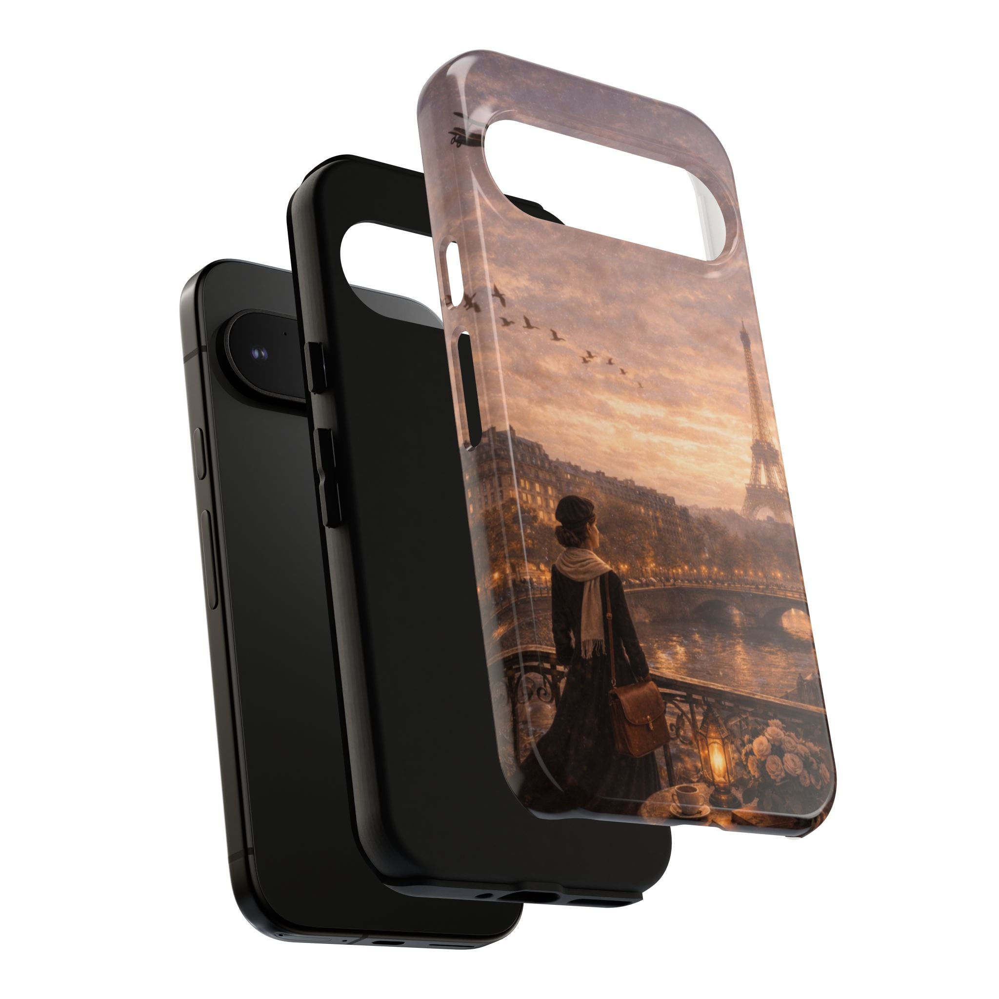 A Quiet Paris Evening 🕯️🗼 | Vintage Eiffel Tower Canvas Wall Art