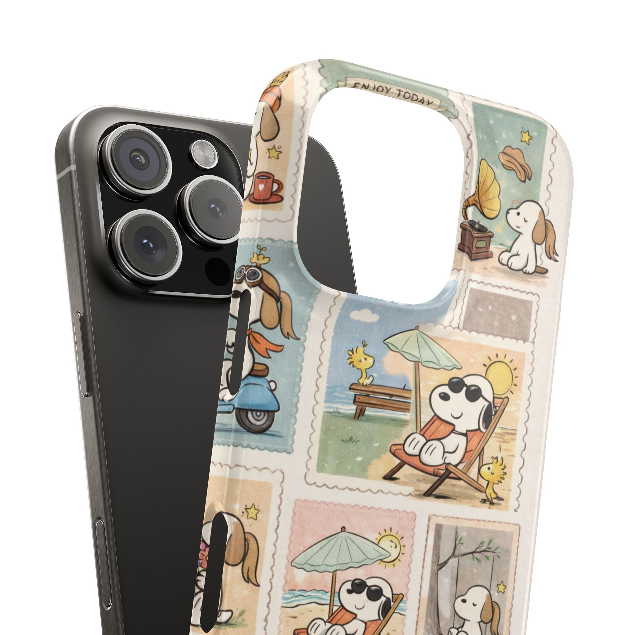 Phone Case — "I Think I Like This Quiet Life" Vintage Stamp cute dog Design🦮🐾