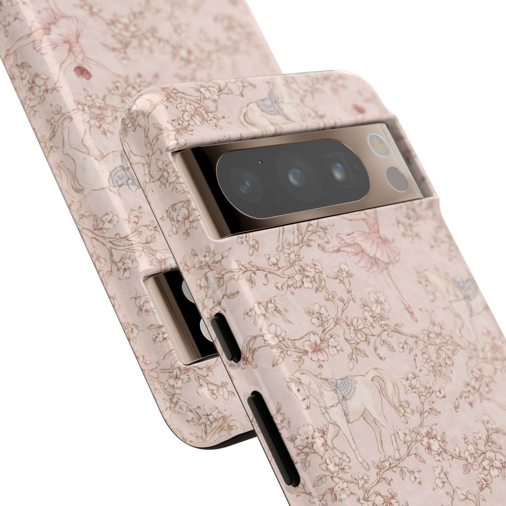 Ballet Unicorn Phone Case — Pastel Floral Tough Protective Cover🦄🩰