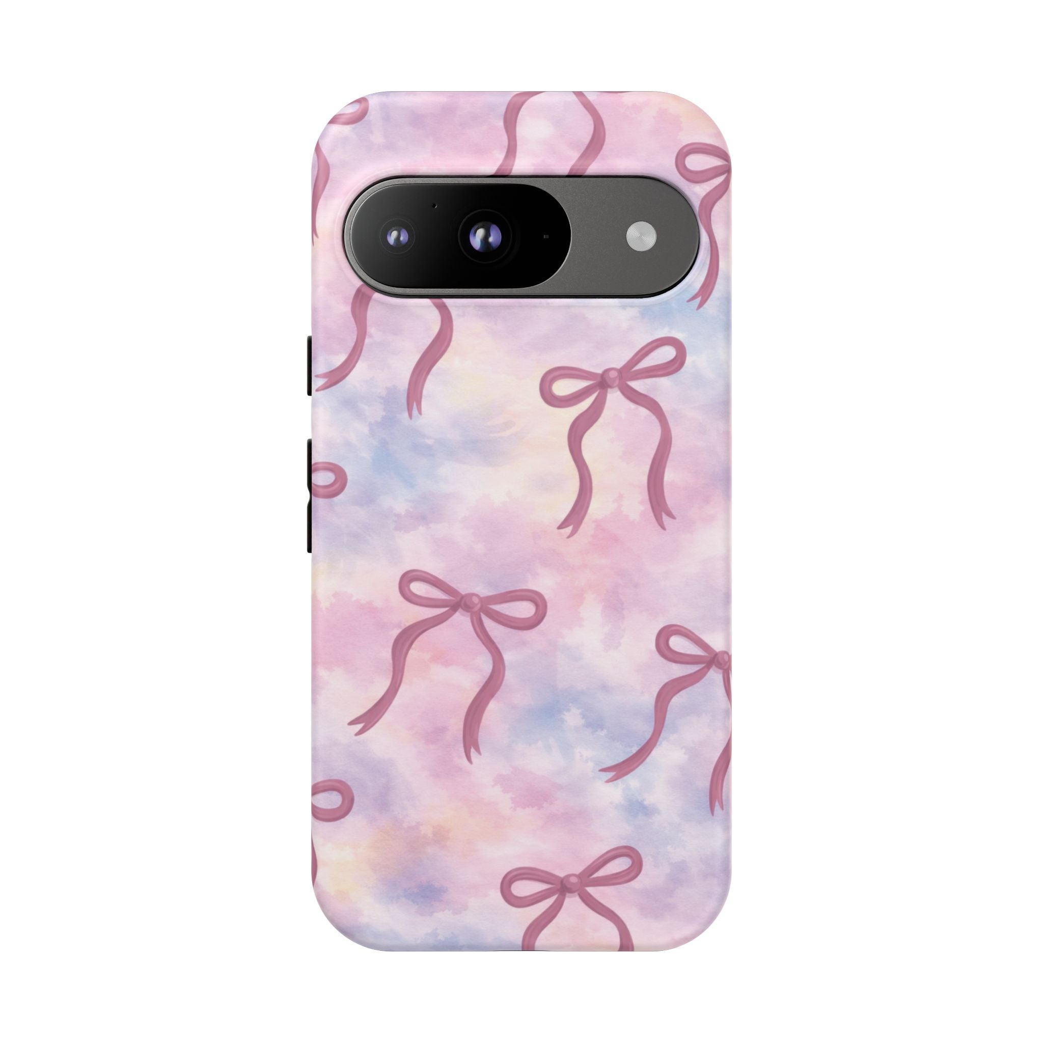Pink Watercolor Bow Phone Case — Cute Pastel iPhone & Samsung Tough Case🎀🌷