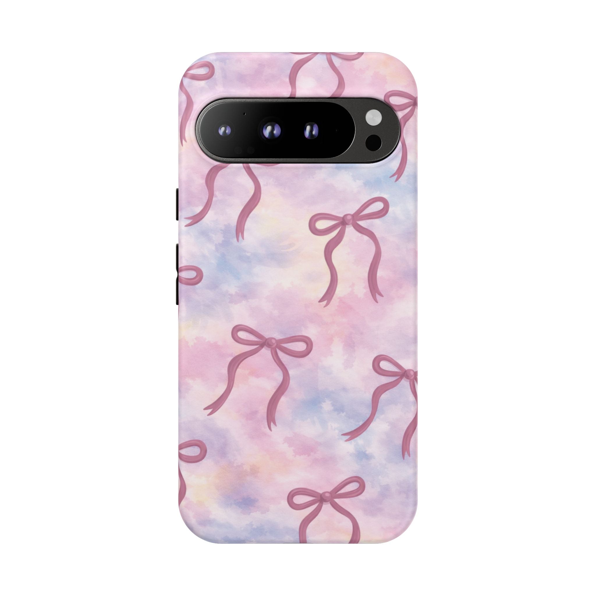Pink Watercolor Bow Phone Case — Cute Pastel iPhone & Samsung Tough Case🎀🌷