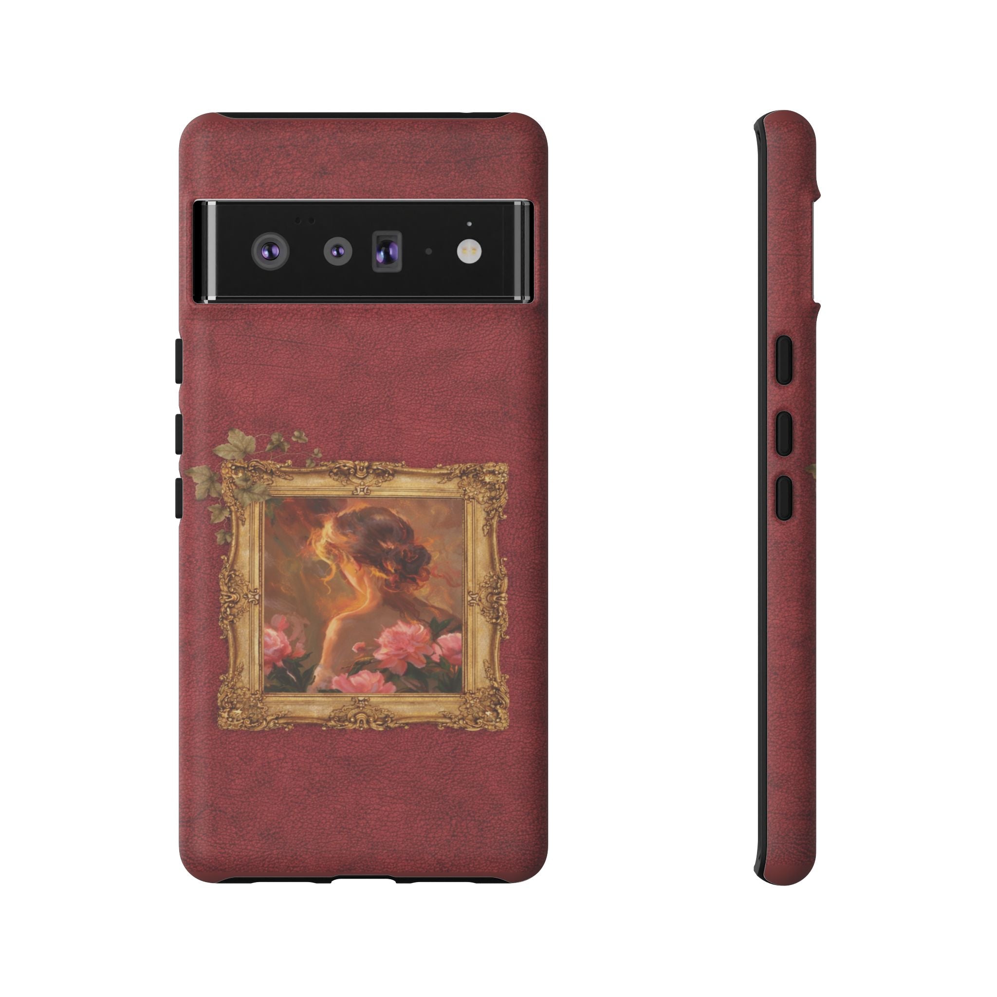 Vintage Rose Portrait Phone Case — Antique Frame Floral iPhone Cover💃💫