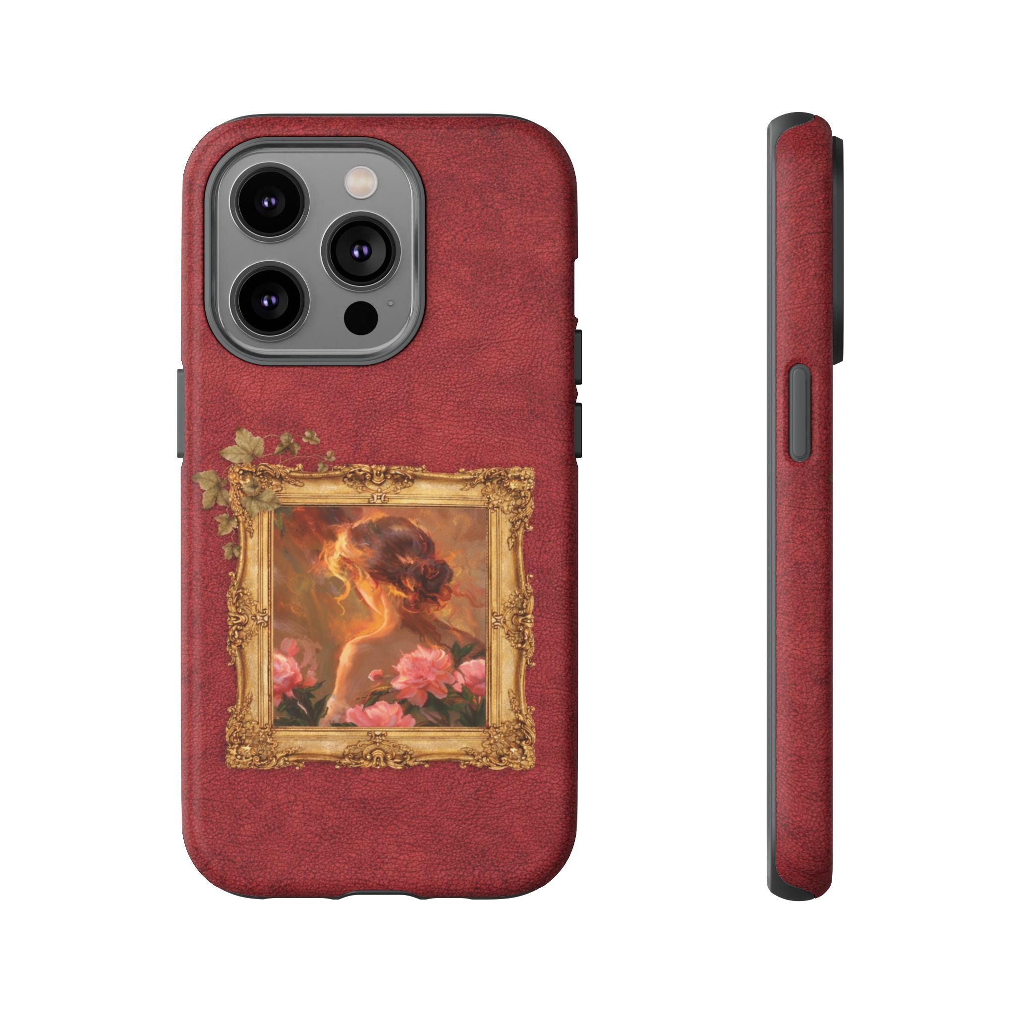 Vintage Rose Portrait Phone Case — Antique Frame Floral iPhone Cover💃💫