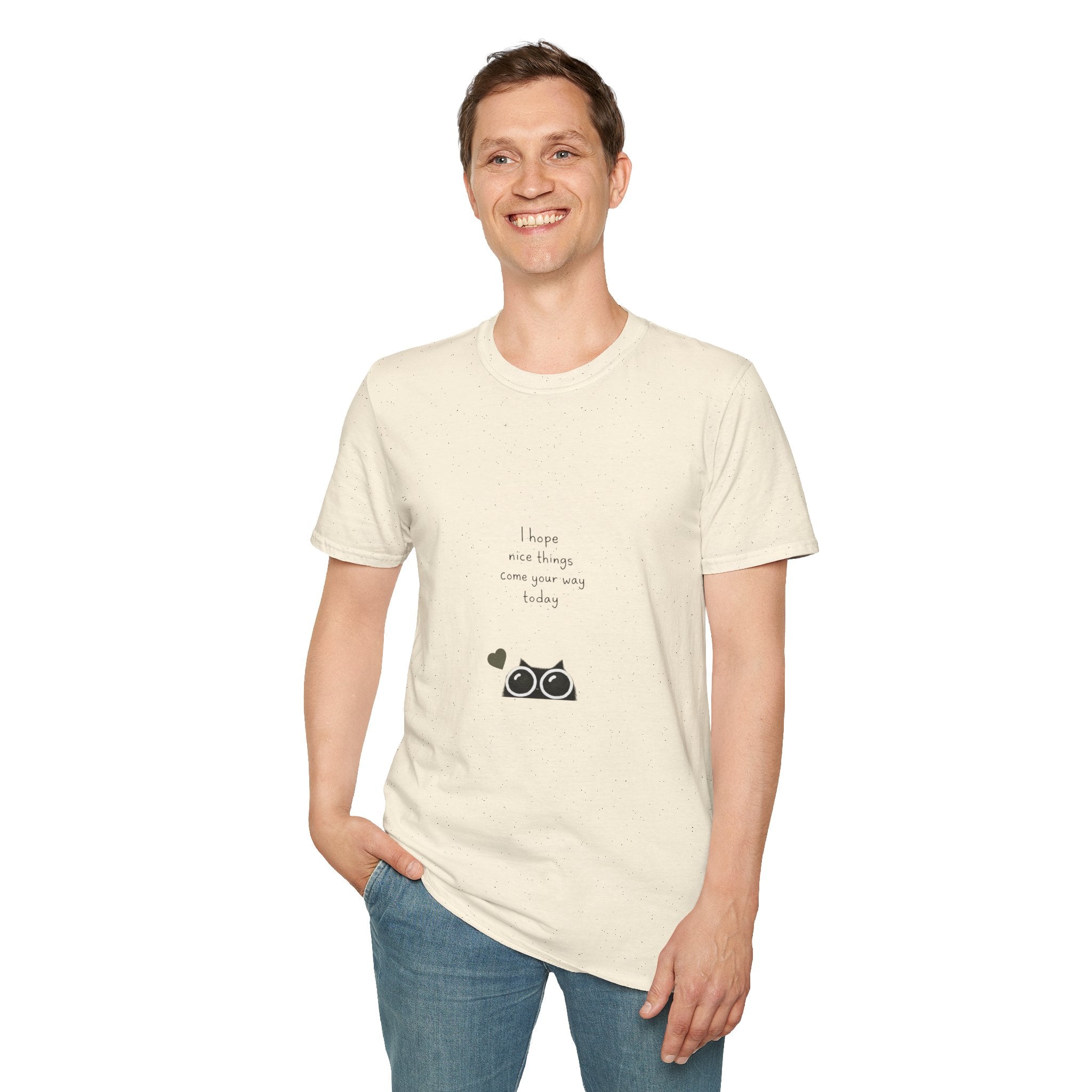 Cat Camera Graphic T-Shirt — "I hope our story comes true someday" Cute Cat Lover Tee