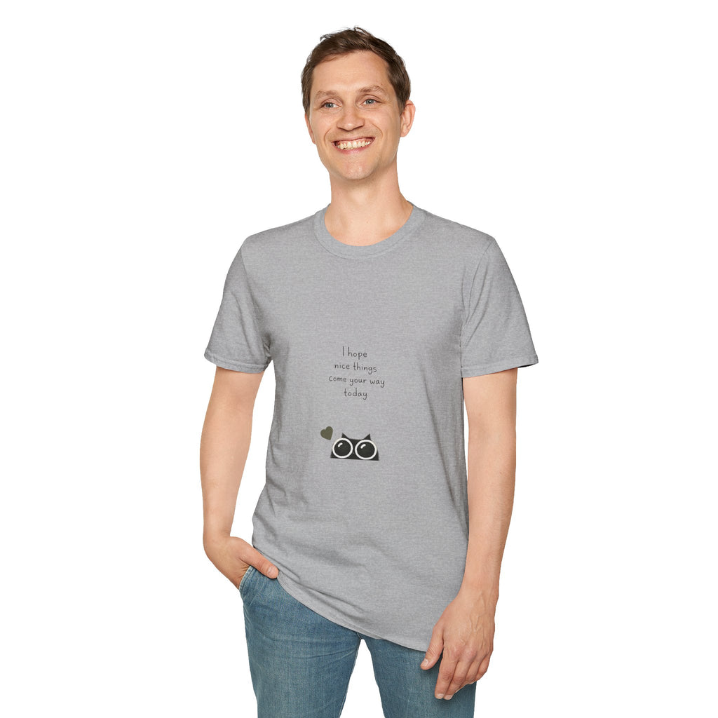 Cat Camera Graphic T-Shirt — "I hope our story comes true someday" Cute Cat Lover Tee