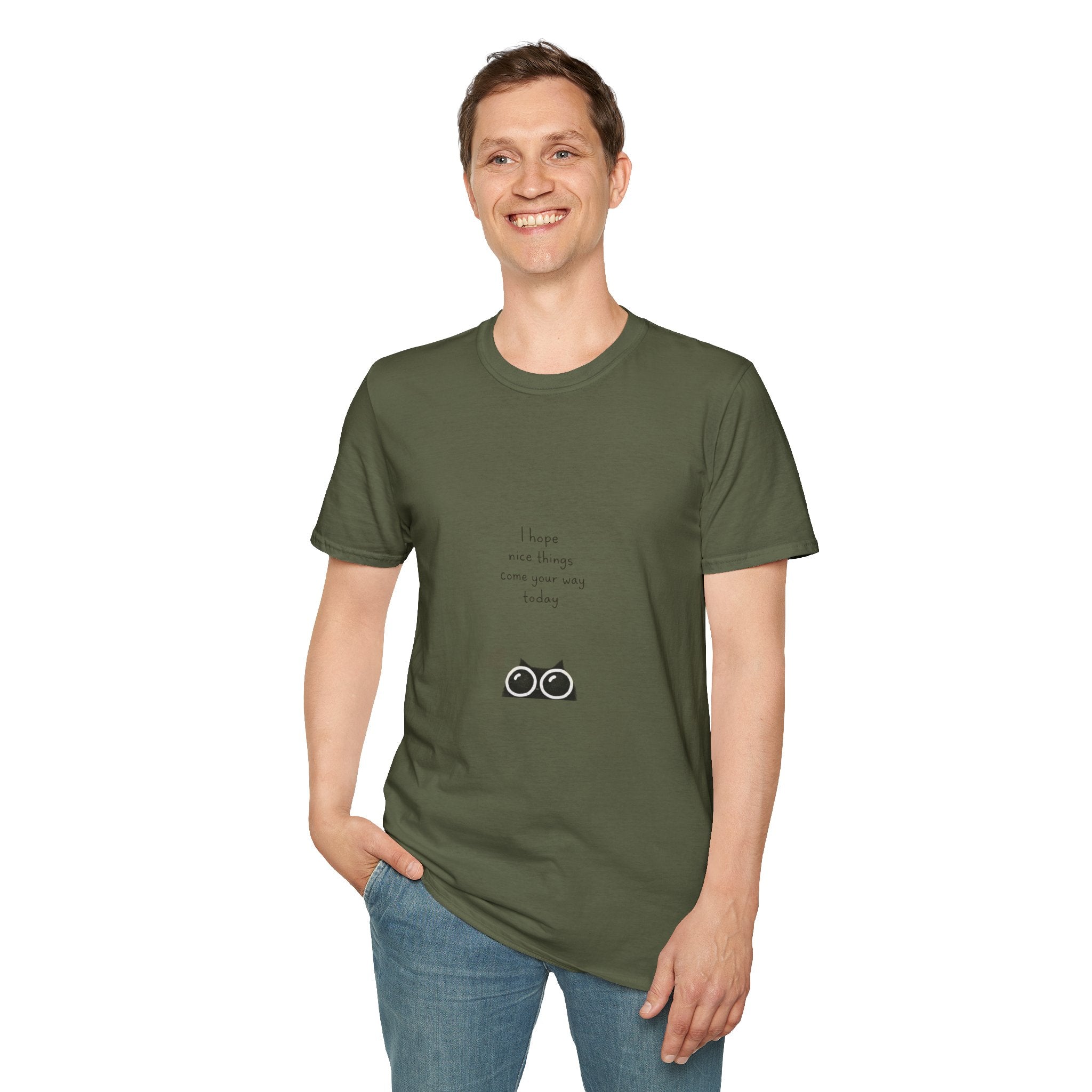 Cat Camera Graphic T-Shirt — "I hope our story comes true someday" Cute Cat Lover Tee