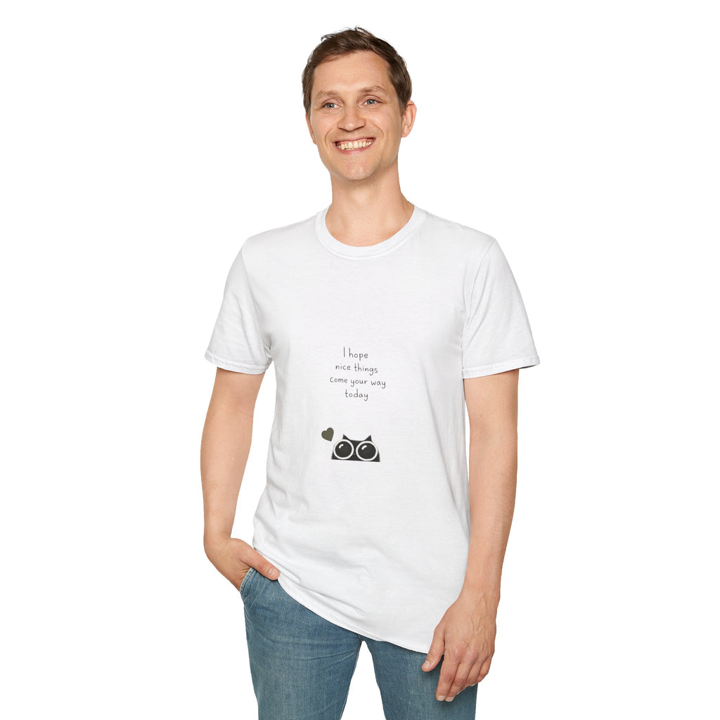 Cat Camera Graphic T-Shirt — "I hope our story comes true someday" Cute Cat Lover Tee