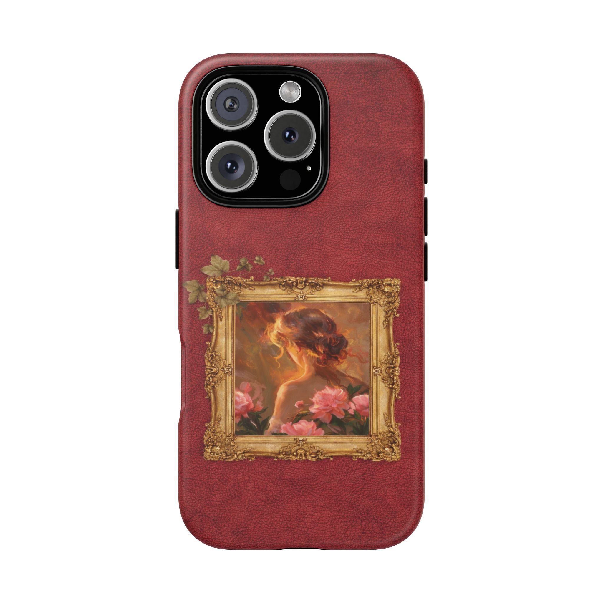 Vintage Rose Portrait Phone Case — Antique Frame Floral iPhone Cover💃💫