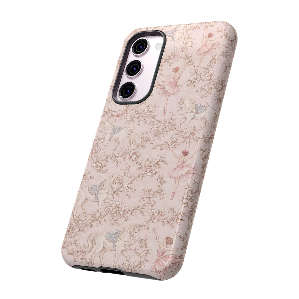 Ballet Unicorn Phone Case — Pastel Floral Tough Protective Cover🦄🩰