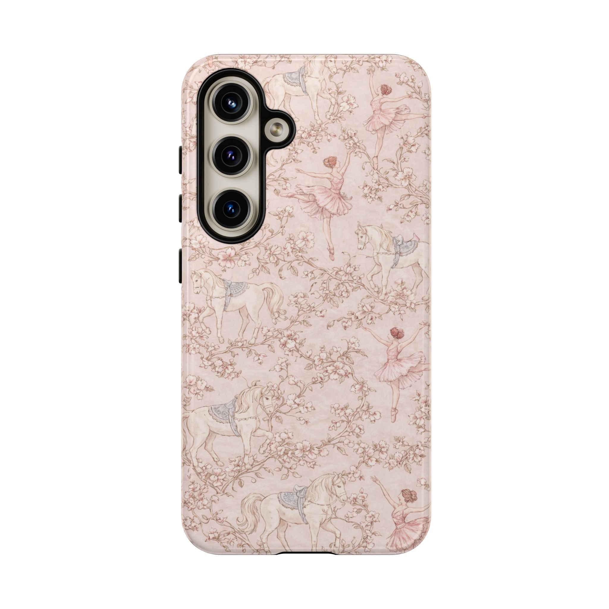 Ballet Unicorn Phone Case — Pastel Floral Tough Protective Cover🦄🩰