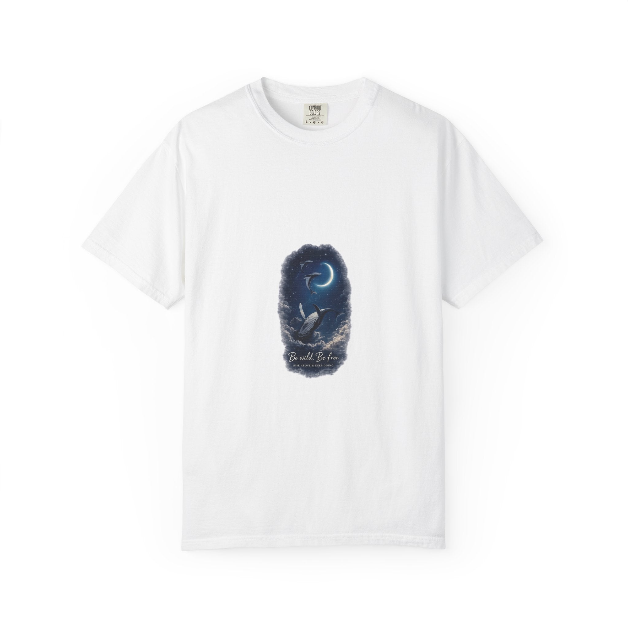 Moonlit Owl T-Shirt — Night Sky Wildlife Graphic Tee🐬🤍