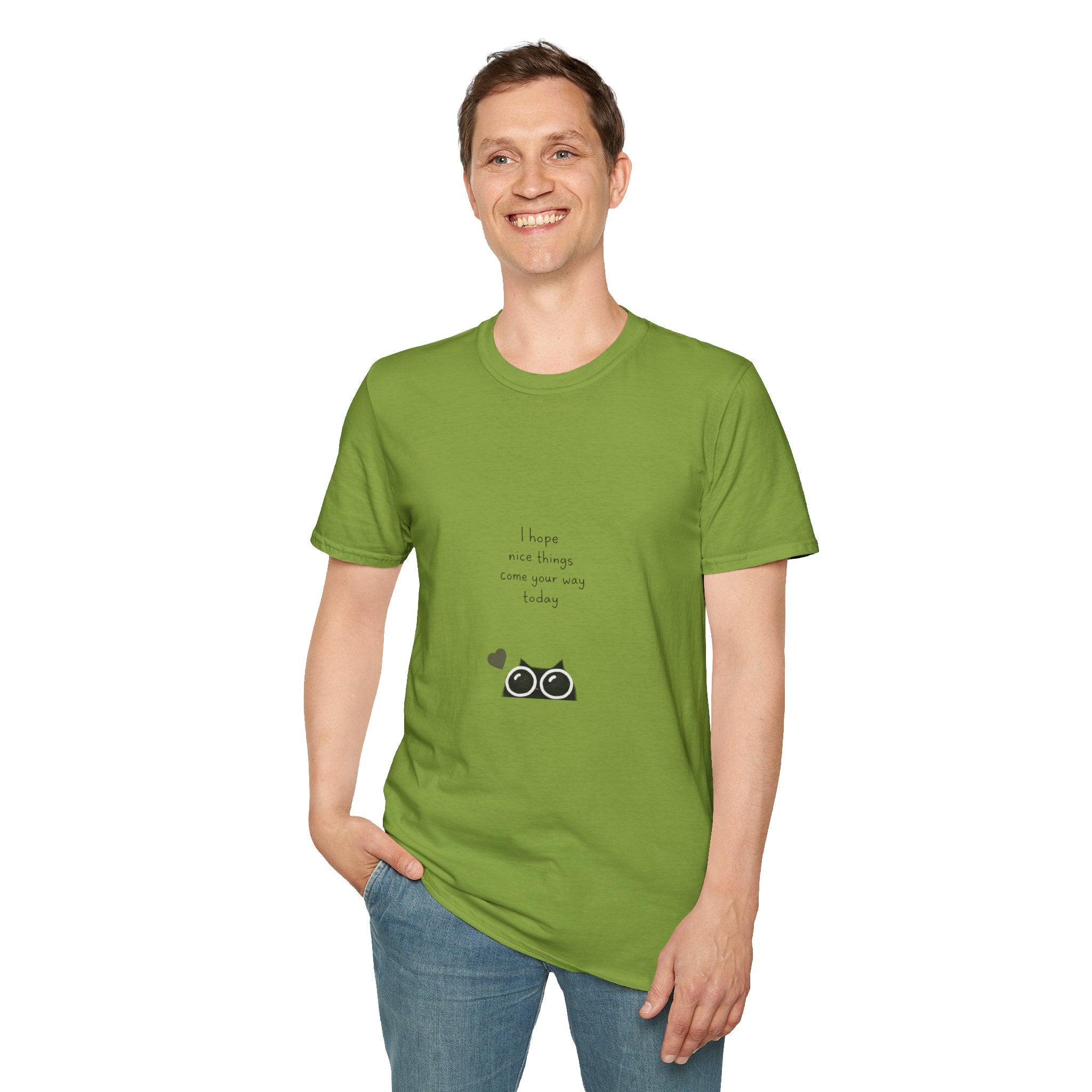 Cat Camera Graphic T-Shirt — "I hope our story comes true someday" Cute Cat Lover Tee