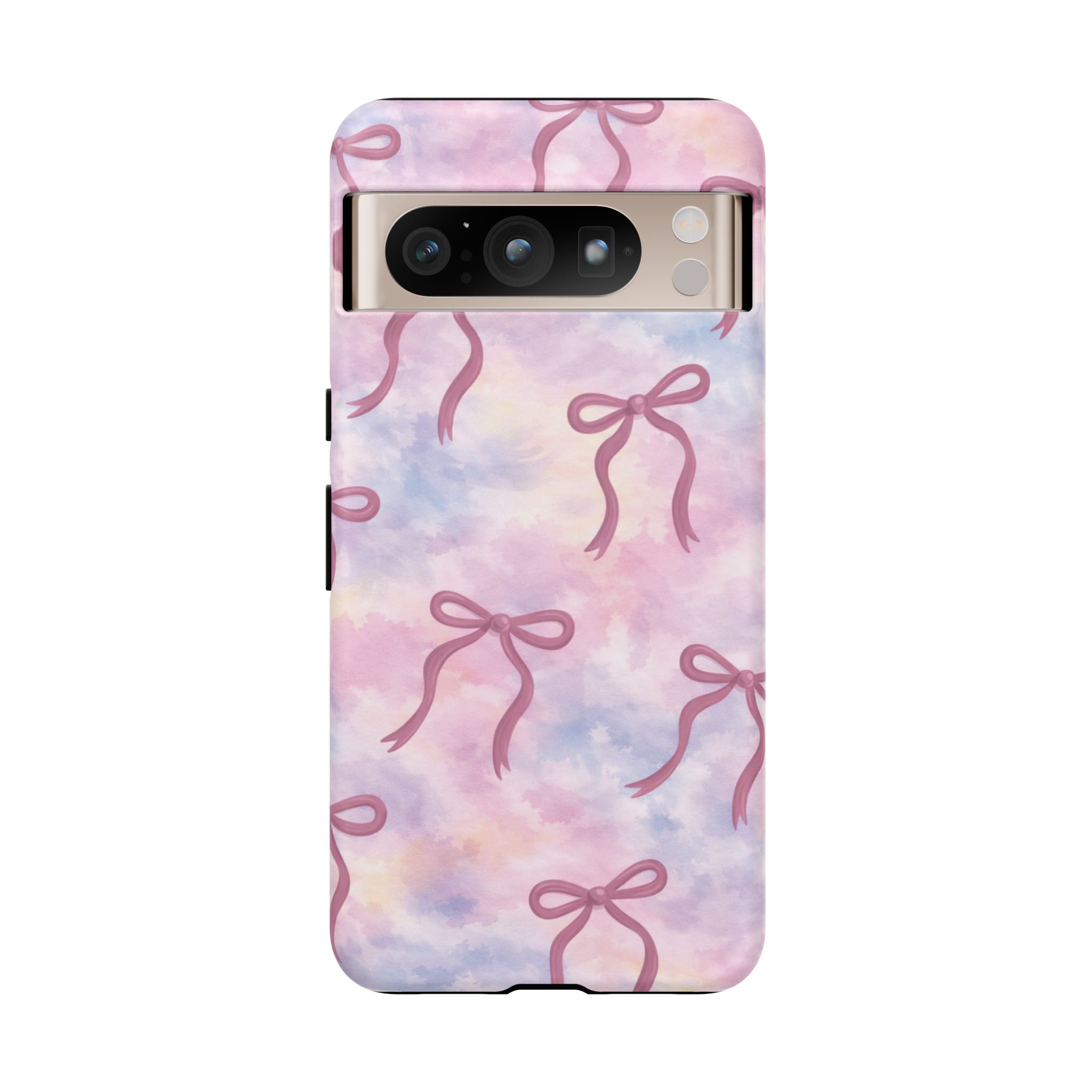Pink Watercolor Bow Phone Case — Cute Pastel iPhone & Samsung Tough Case🎀🌷