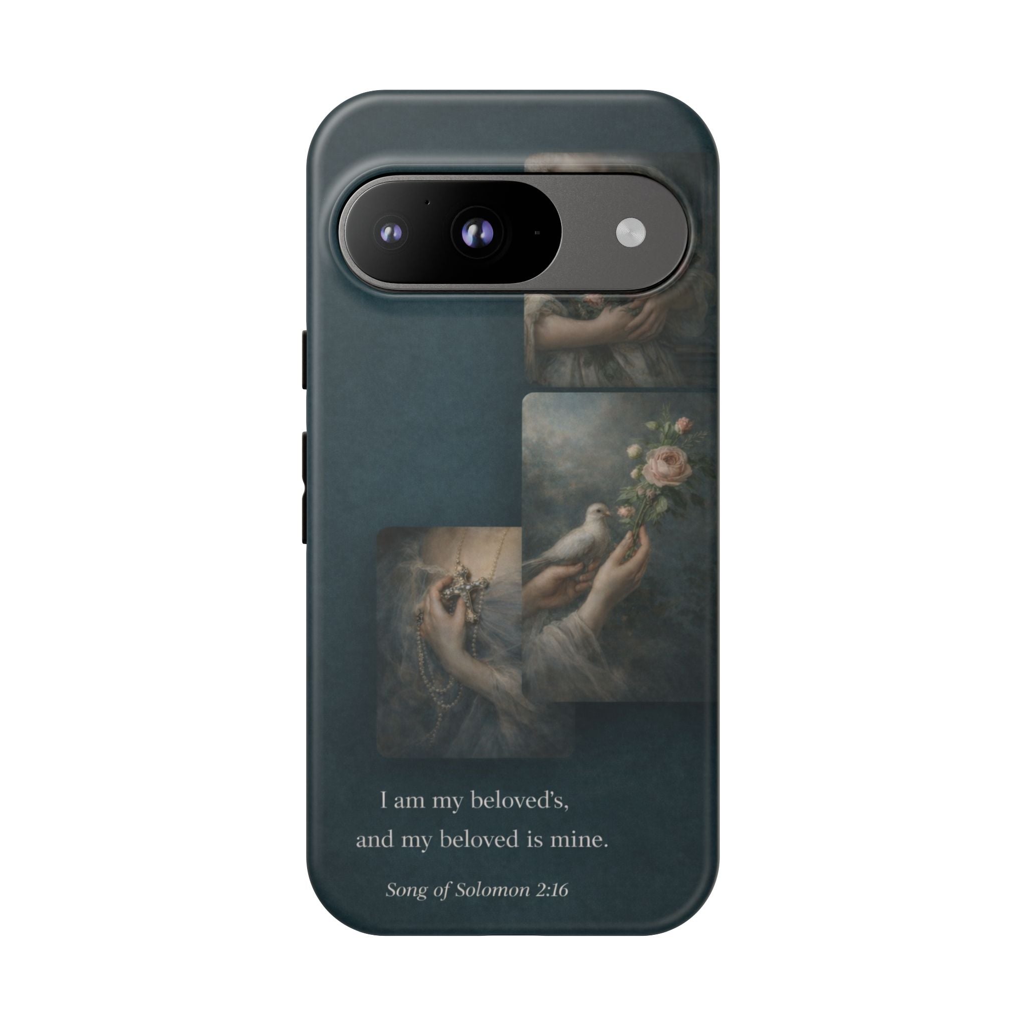 Song of Solomon Phone Case — Romantic Vintage Floral Religious Quote