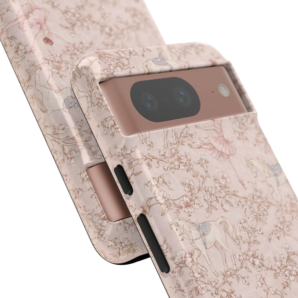 Ballet Unicorn Phone Case — Pastel Floral Tough Protective Cover🦄🩰