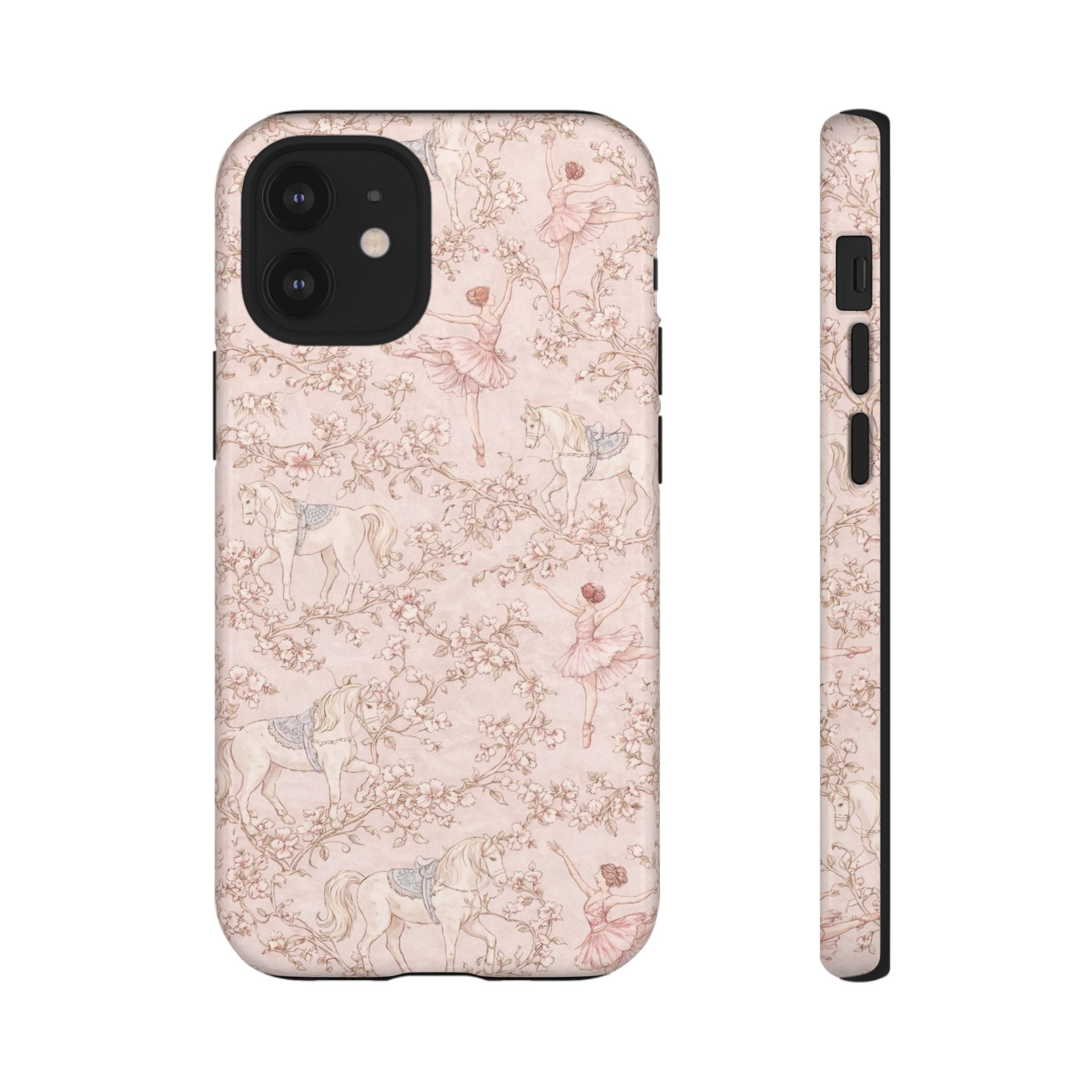 Ballet Unicorn Phone Case — Pastel Floral Tough Protective Cover🦄🩰
