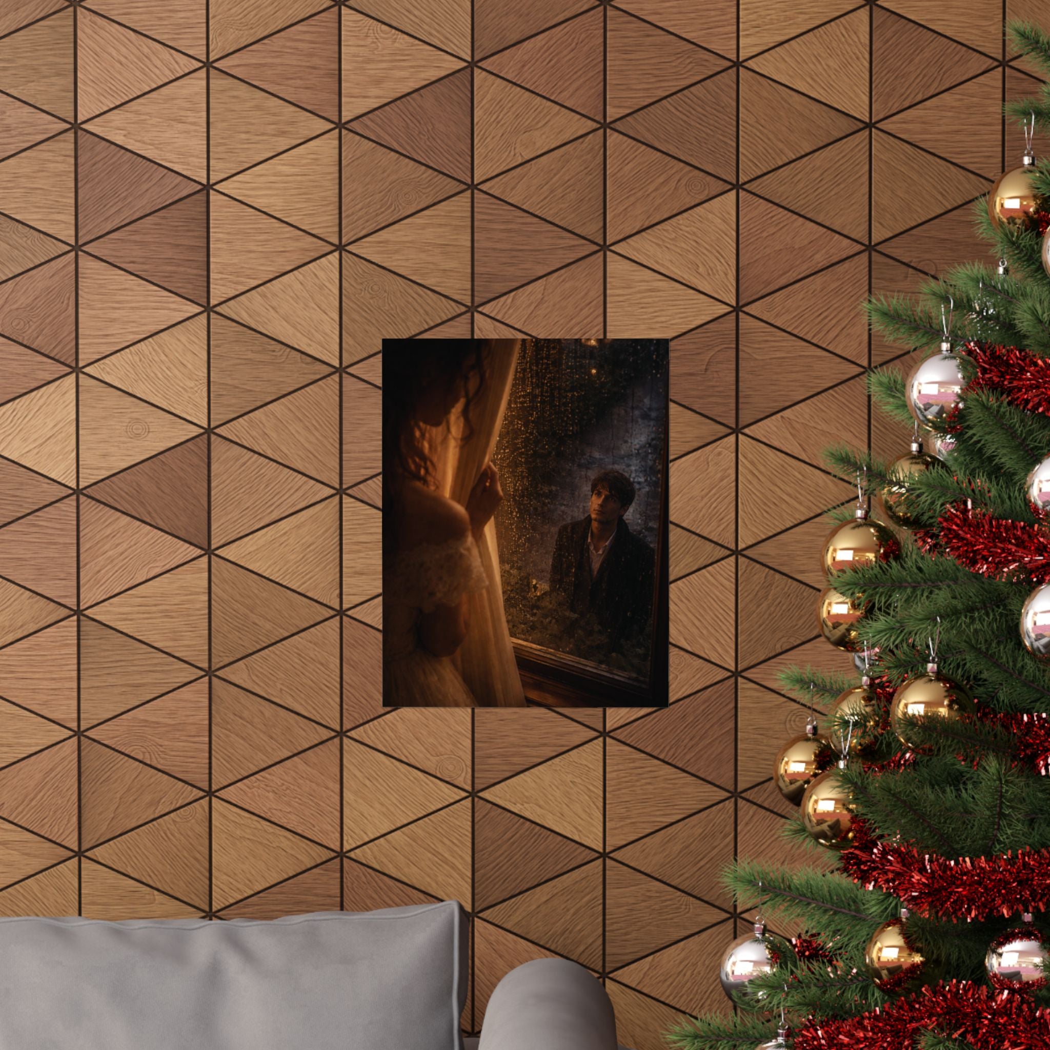 Midnight Window | A Cinematic Romance Matte Art Print 🌙🕯️