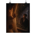 Midnight Window | A Cinematic Romance Matte Art Print 🌙🕯️