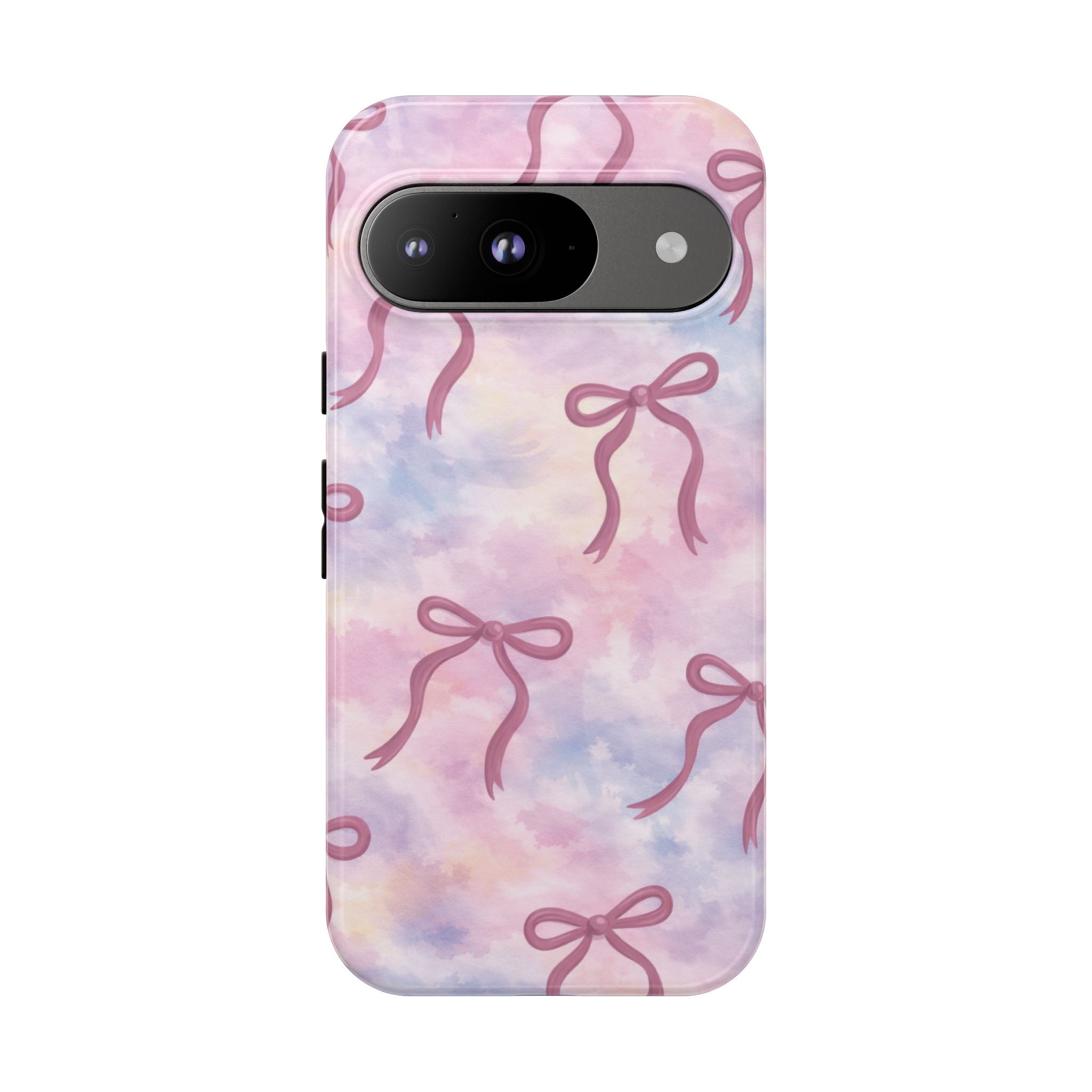 Pink Watercolor Bow Phone Case — Cute Pastel iPhone & Samsung Tough Case🎀🌷