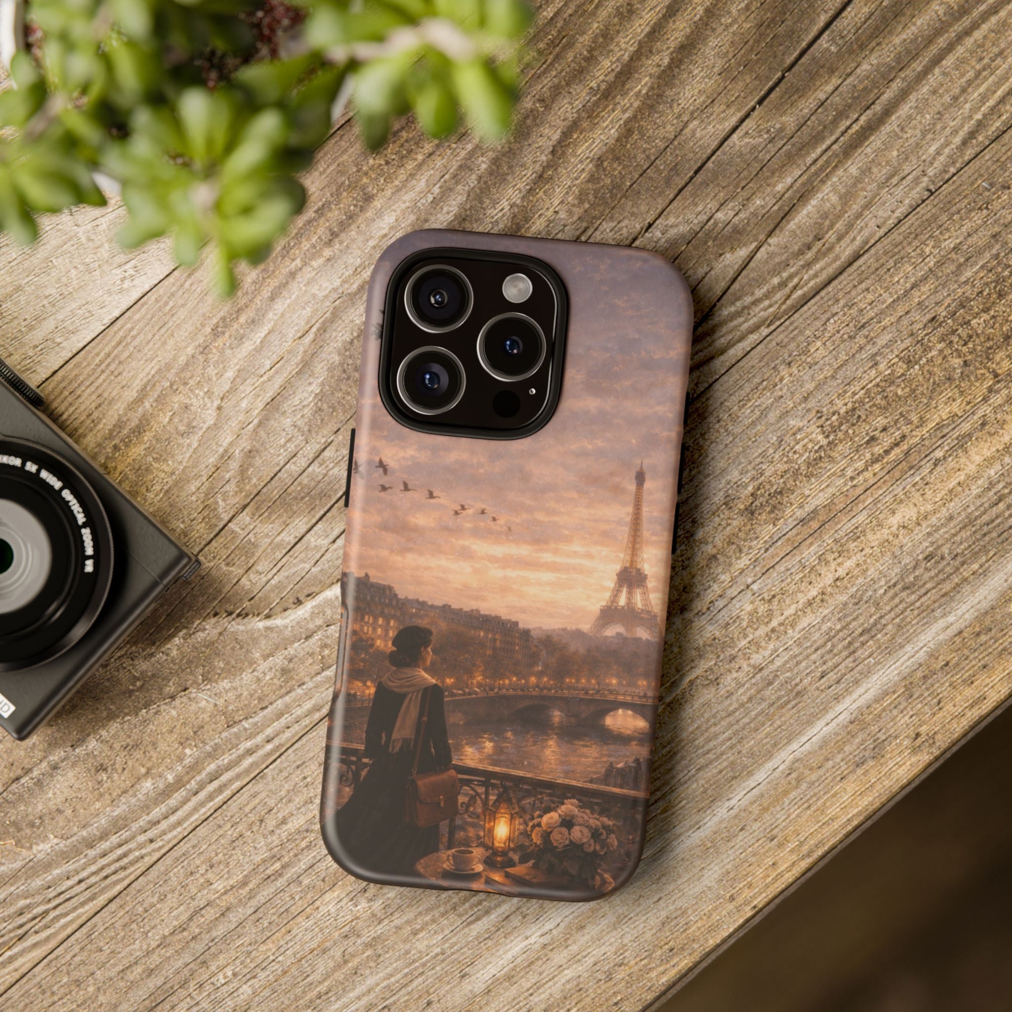 A Quiet Paris Evening 🕯️🗼 | Vintage Eiffel Tower Canvas Wall Art