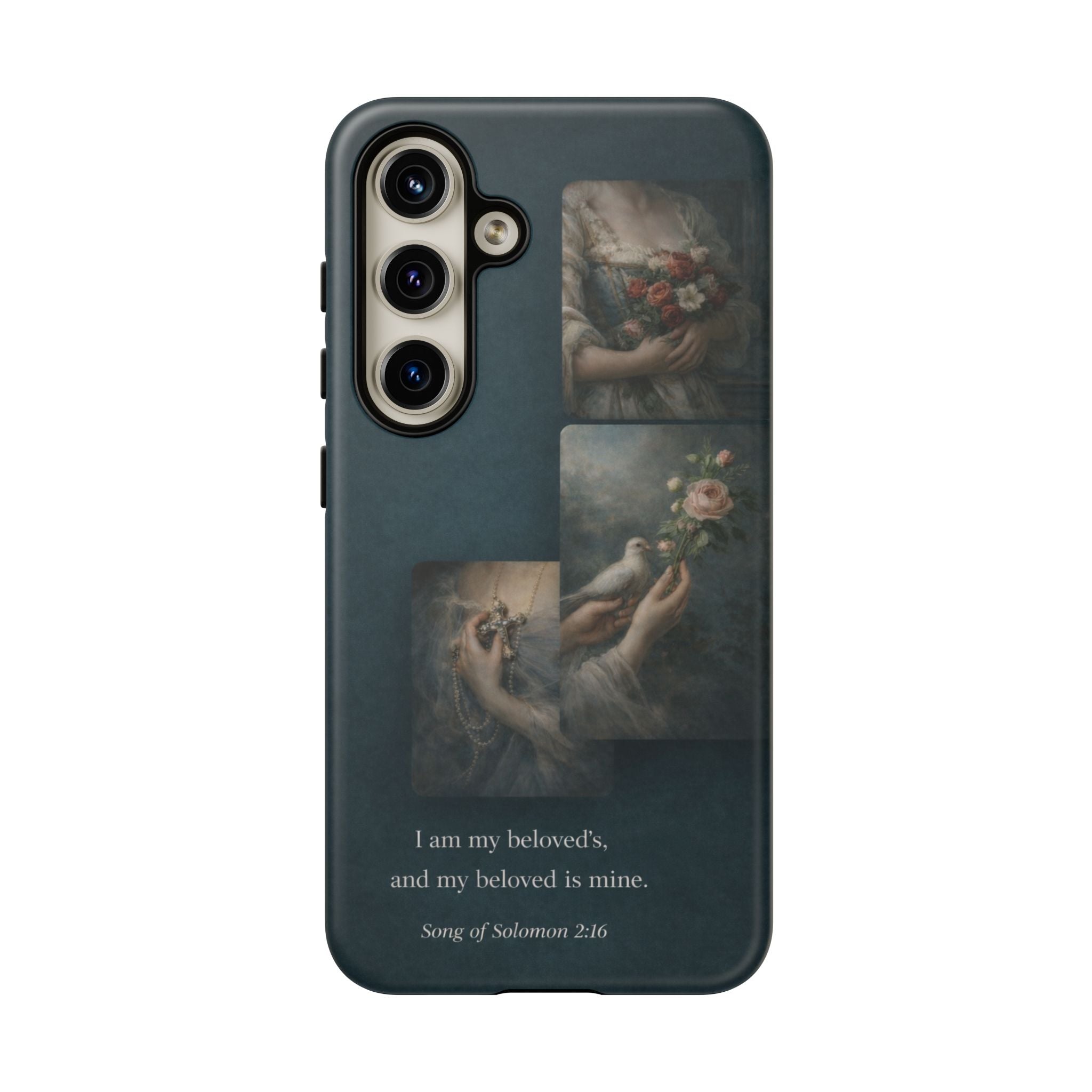 Song of Solomon Phone Case — Romantic Vintage Floral Religious Quote