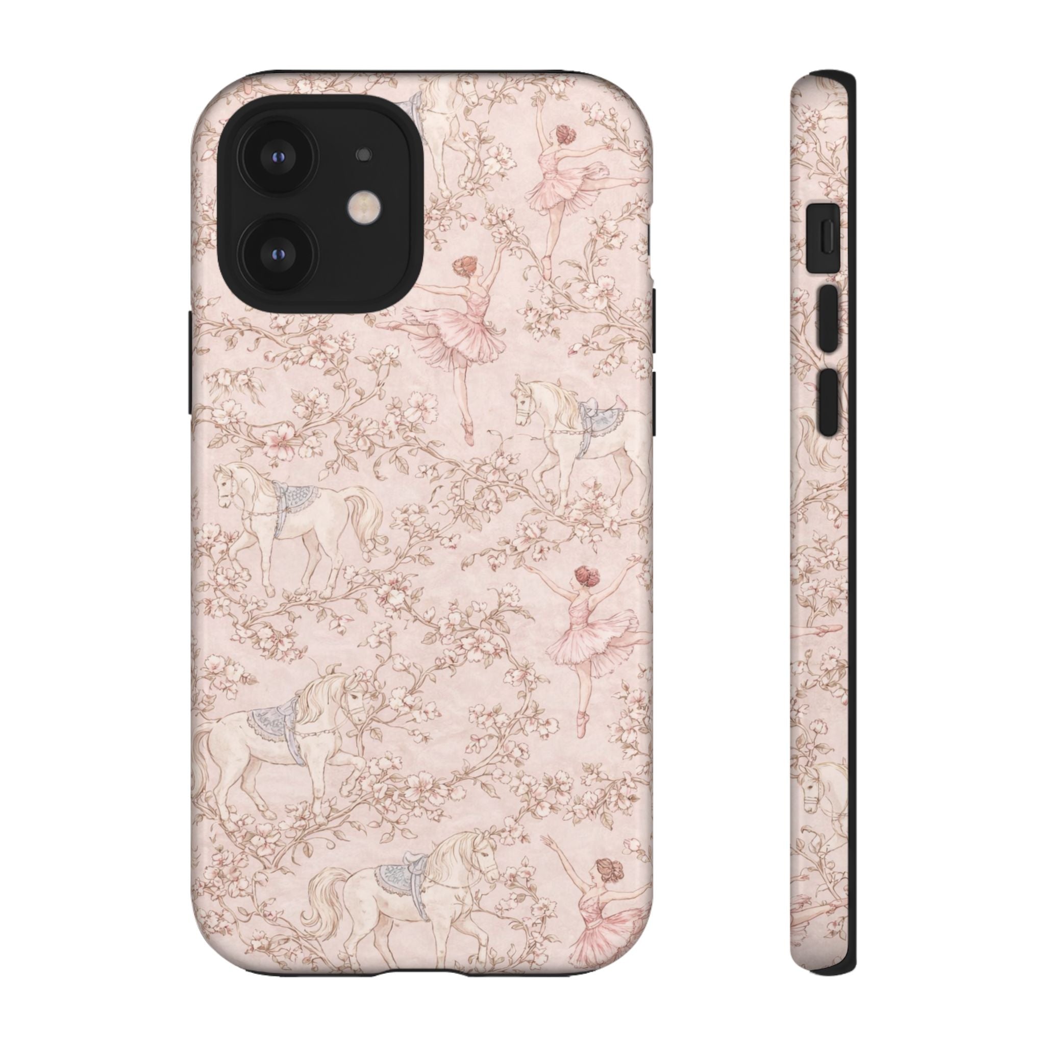 Ballet Unicorn Phone Case — Pastel Floral Tough Protective Cover🦄🩰