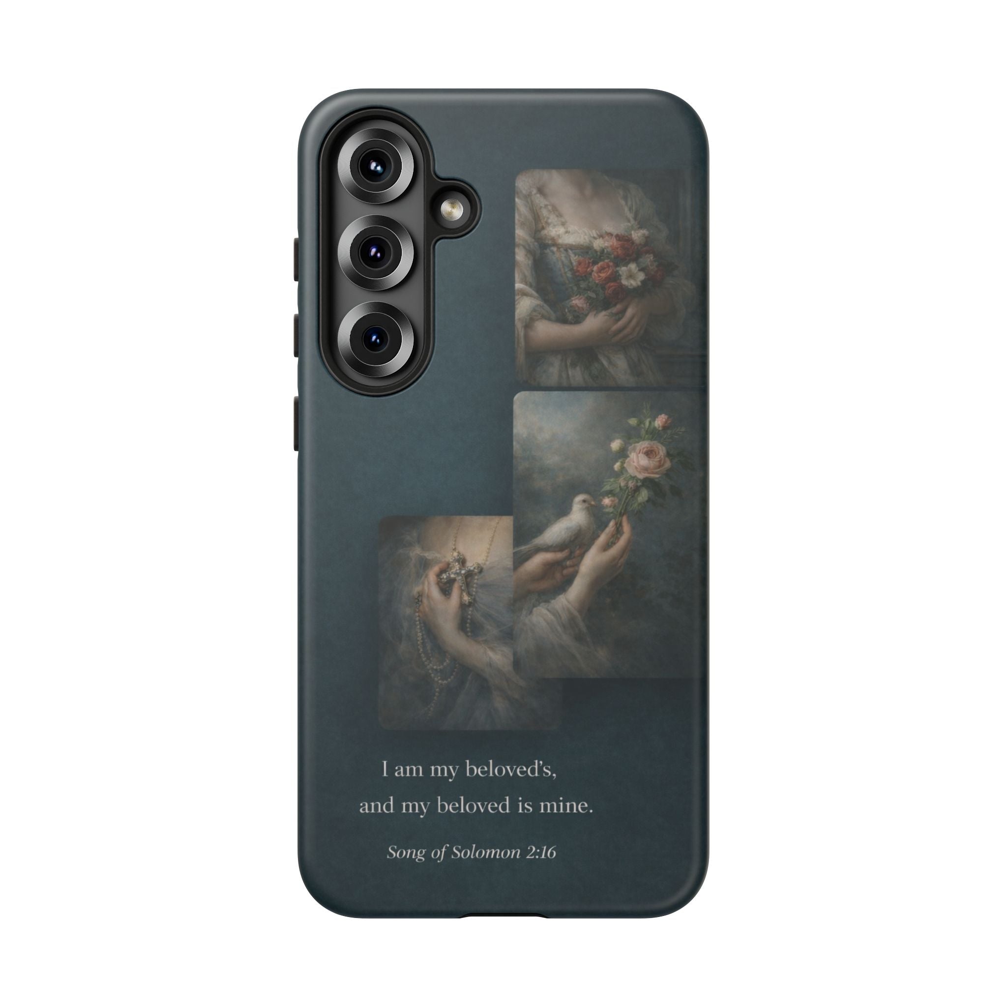 Song of Solomon Phone Case — Romantic Vintage Floral Religious Quote