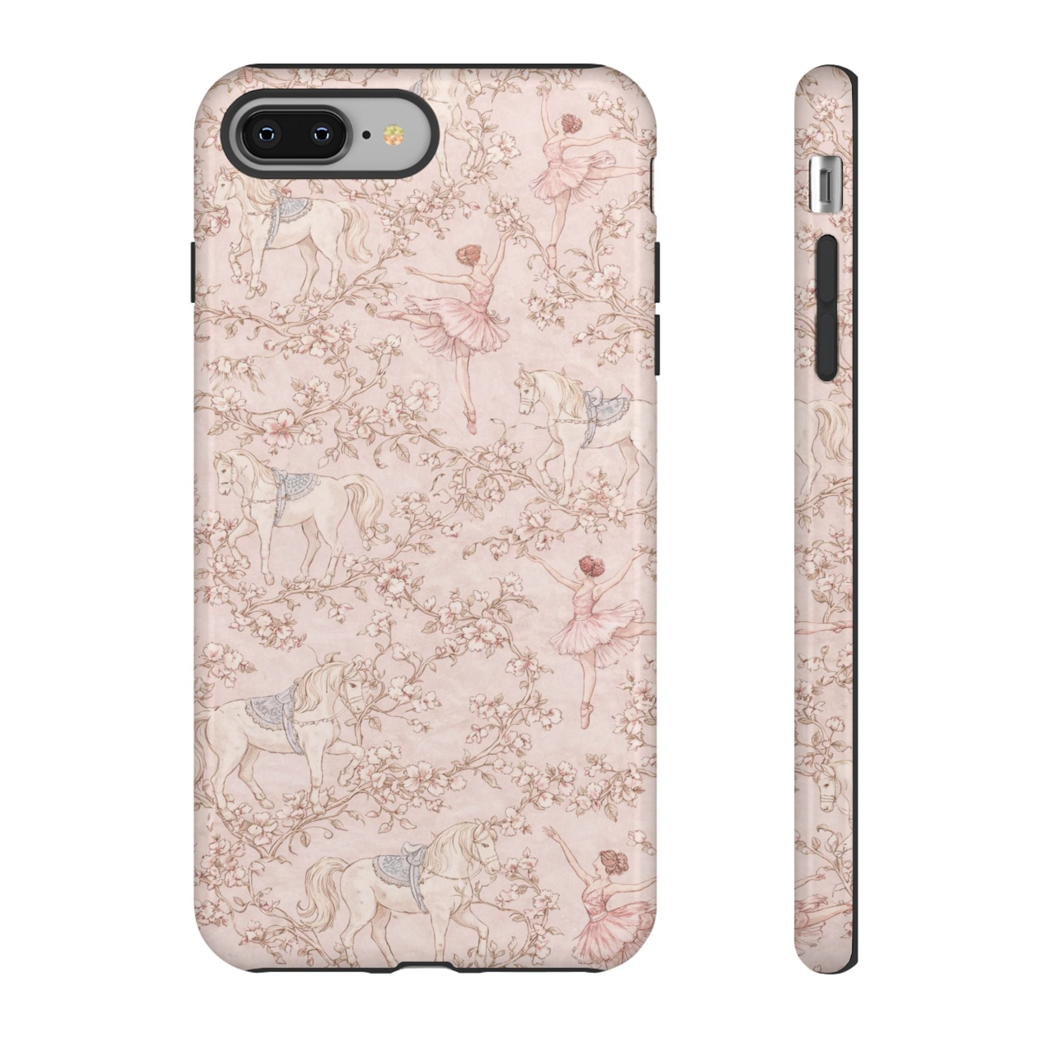Ballet Unicorn Phone Case — Pastel Floral Tough Protective Cover🦄🩰