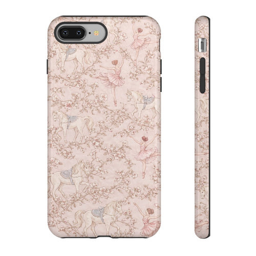 Ballet Unicorn Phone Case — Pastel Floral Tough Protective Cover🦄🩰