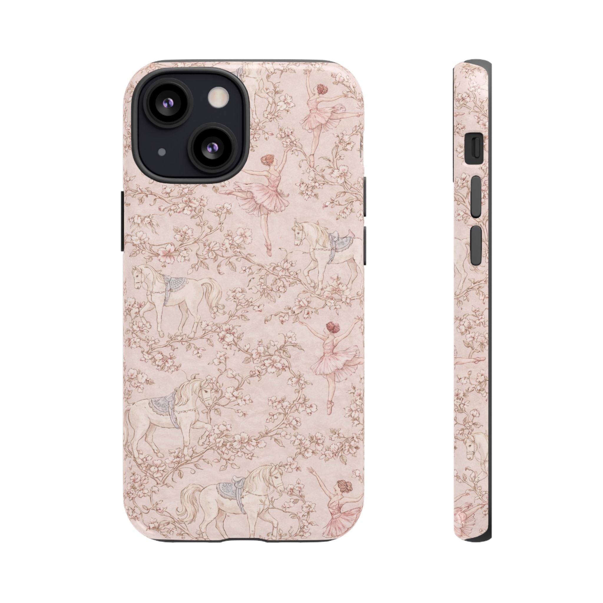 Ballet Unicorn Phone Case — Pastel Floral Tough Protective Cover🦄🩰