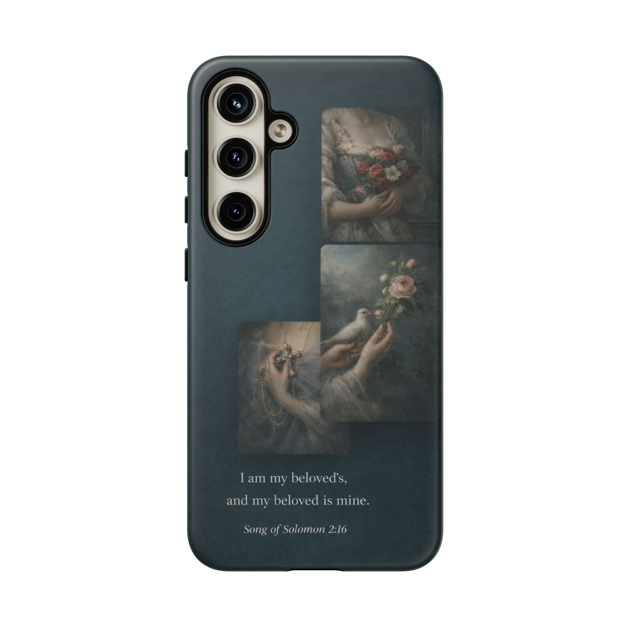 Song of Solomon Phone Case — Romantic Vintage Floral Religious Quote