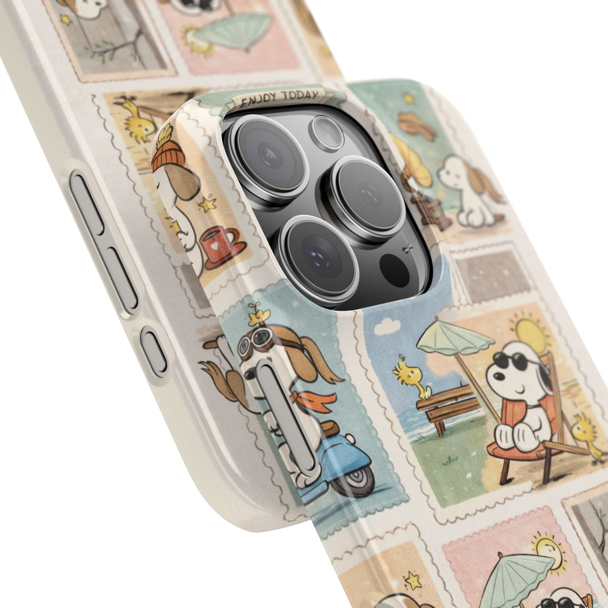 Phone Case — "I Think I Like This Quiet Life" Vintage Stamp cute dog Design🦮🐾