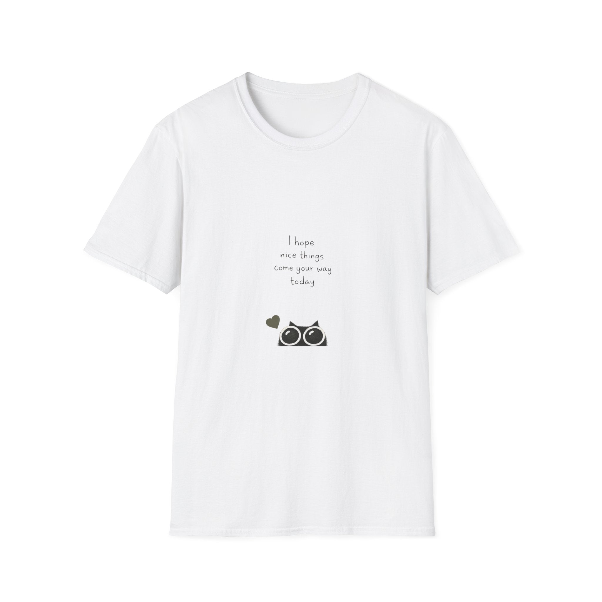 Cat Camera Graphic T-Shirt — "I hope our story comes true someday" Cute Cat Lover Tee