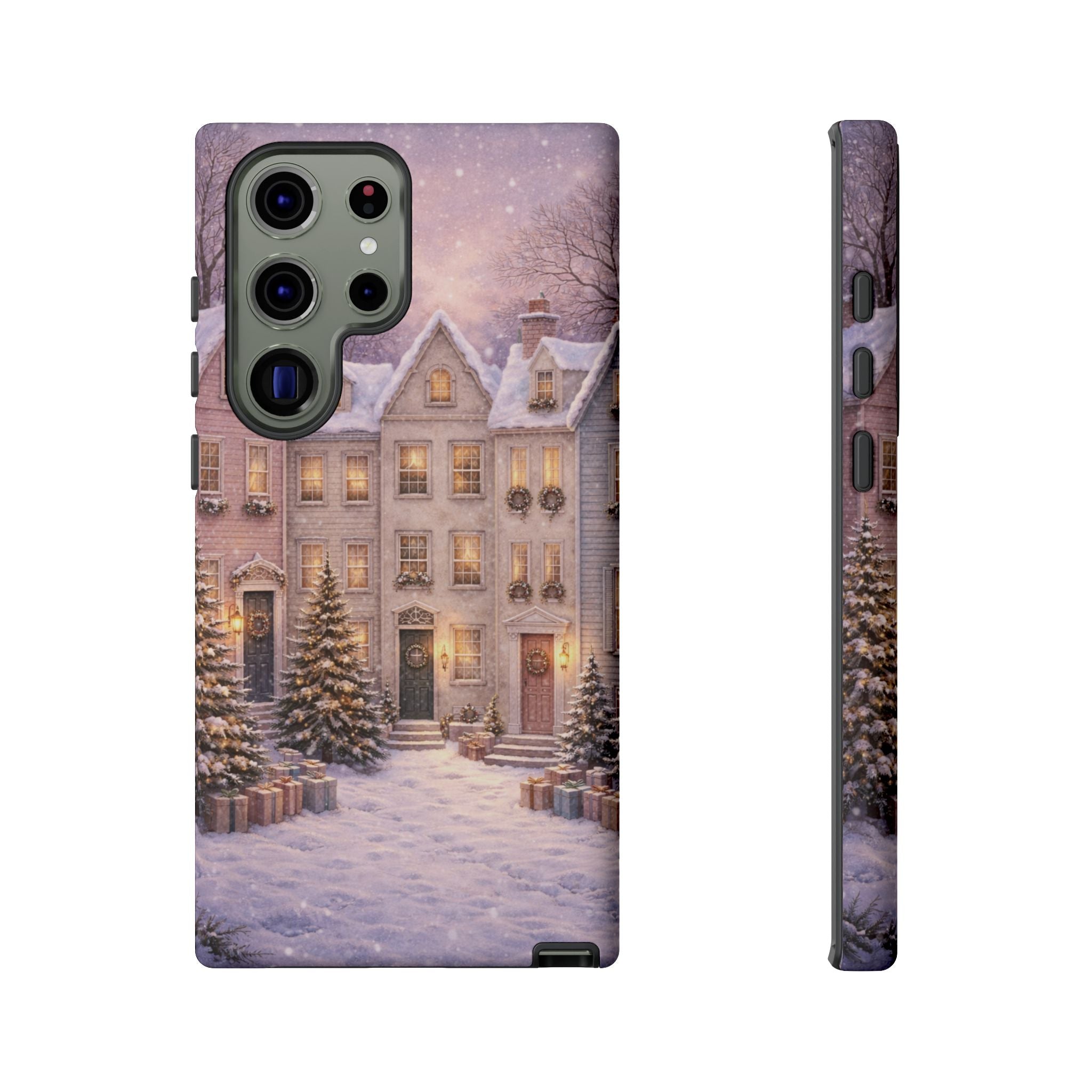 Winter Pastel Town Phone Case ❄️🏡