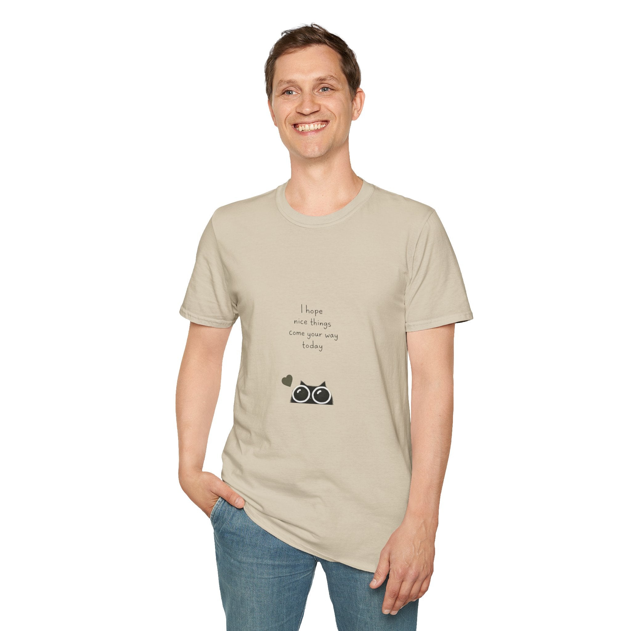 Cat Camera Graphic T-Shirt — "I hope our story comes true someday" Cute Cat Lover Tee