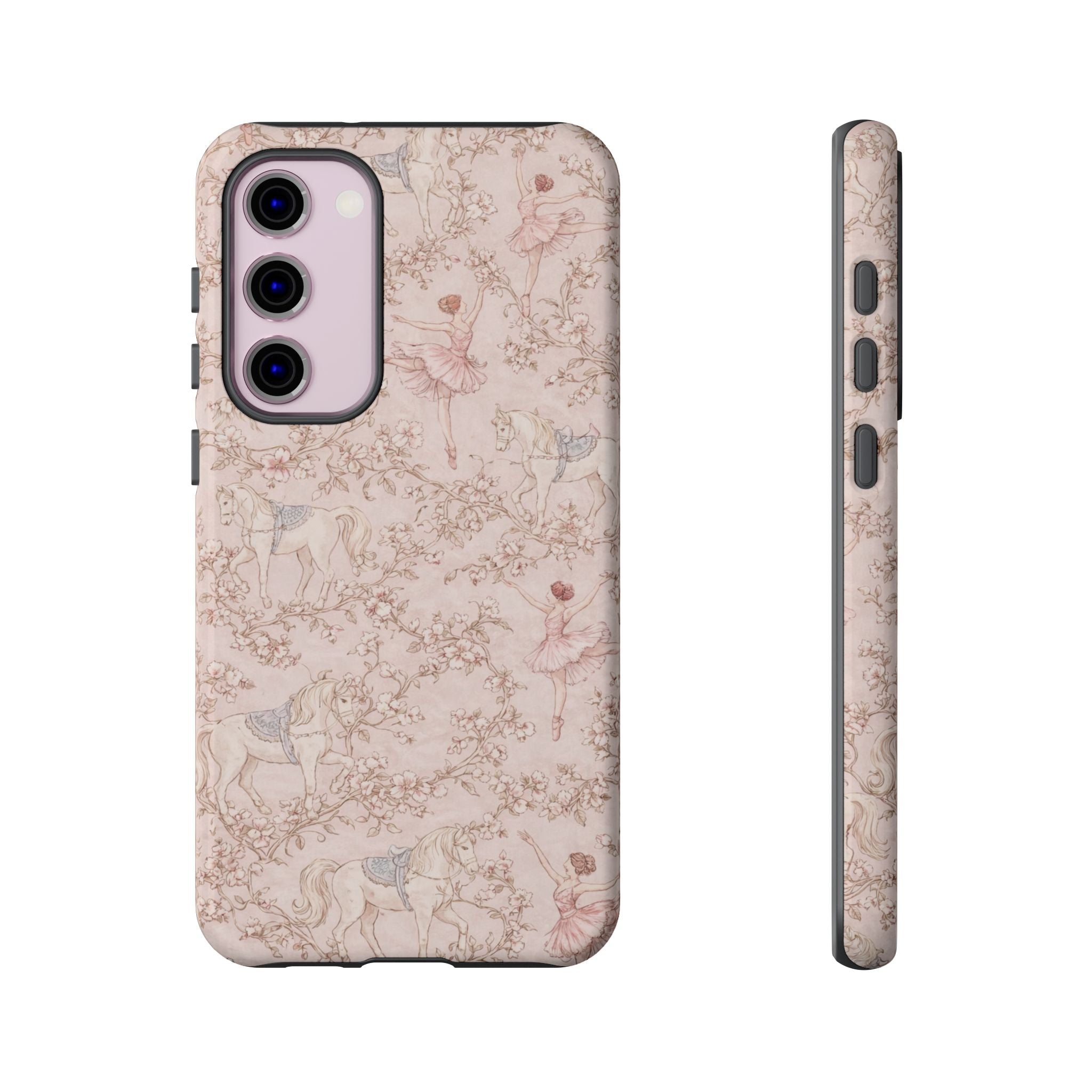 Ballet Unicorn Phone Case — Pastel Floral Tough Protective Cover🦄🩰