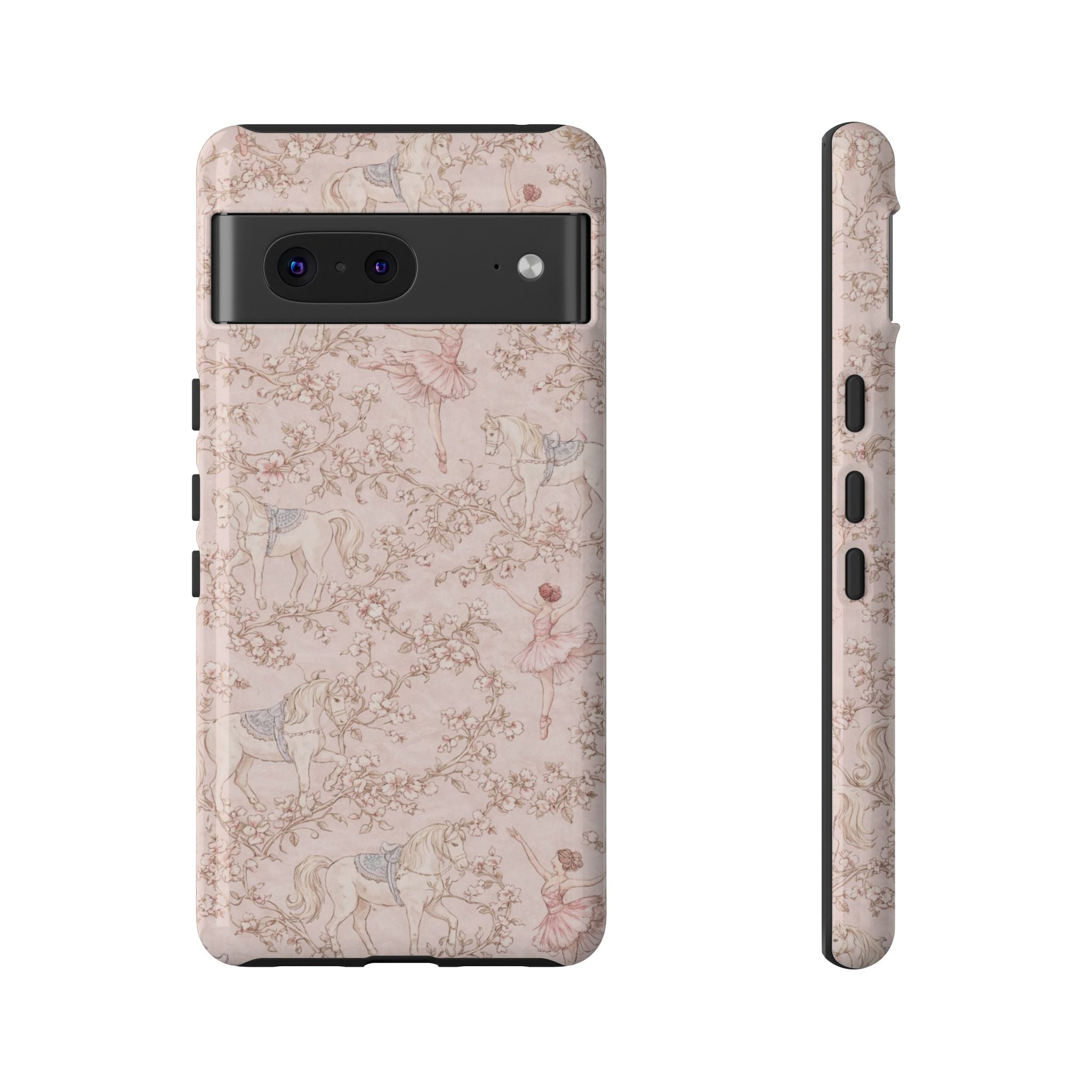 Ballet Unicorn Phone Case — Pastel Floral Tough Protective Cover🦄🩰