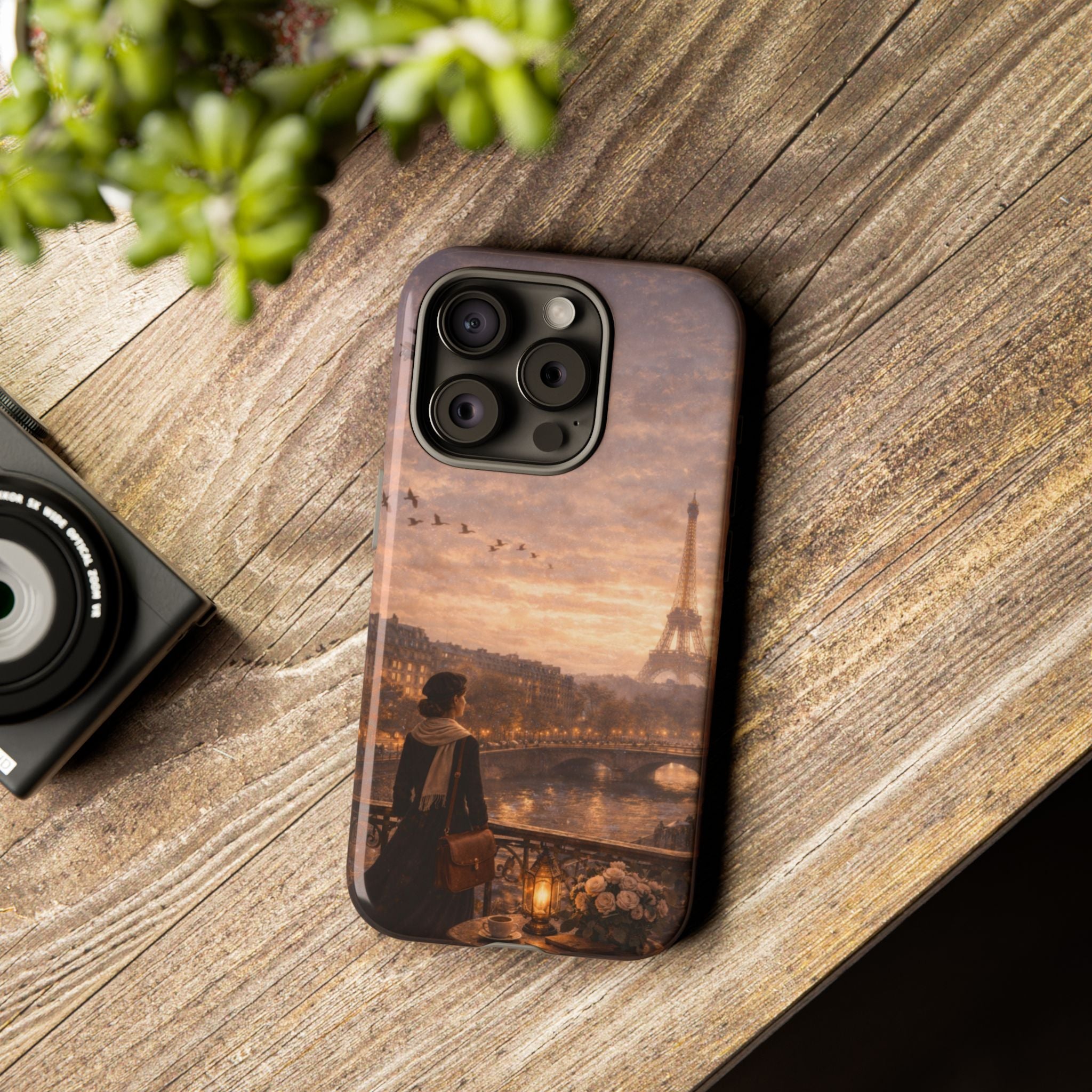 A Quiet Paris Evening 🕯️🗼 | Vintage Eiffel Tower Canvas Wall Art