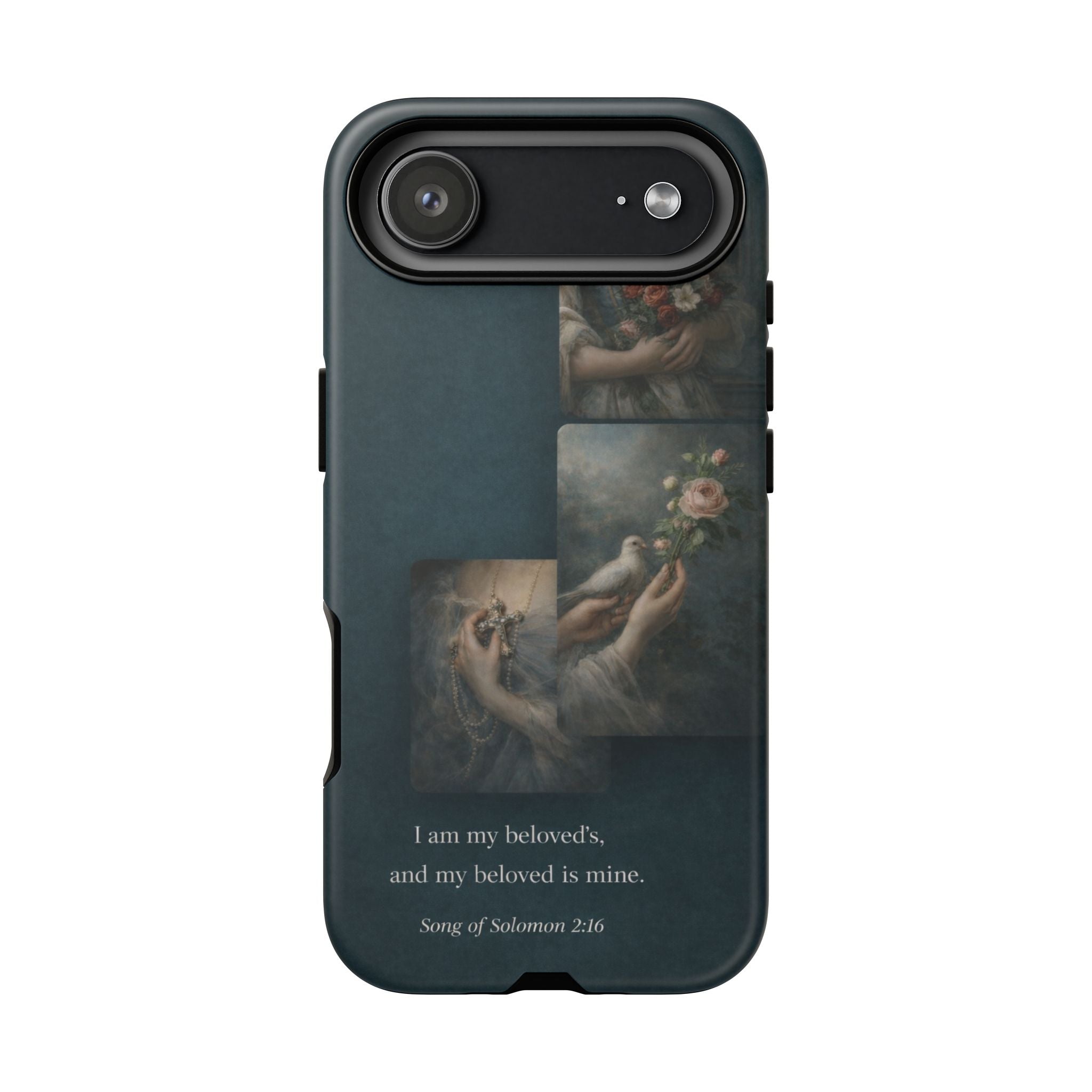 Song of Solomon Phone Case — Romantic Vintage Floral Religious Quote