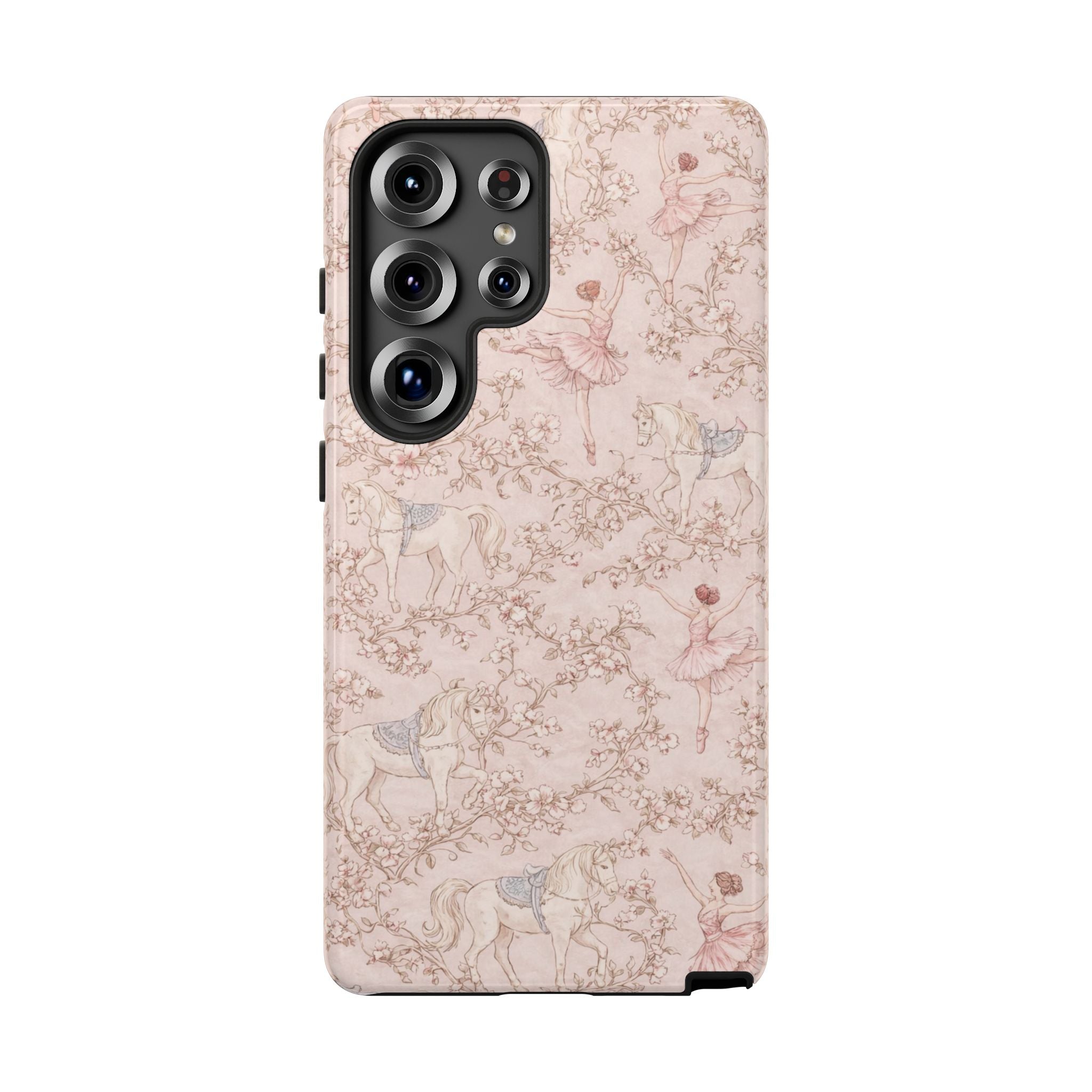 Ballet Unicorn Phone Case — Pastel Floral Tough Protective Cover🦄🩰