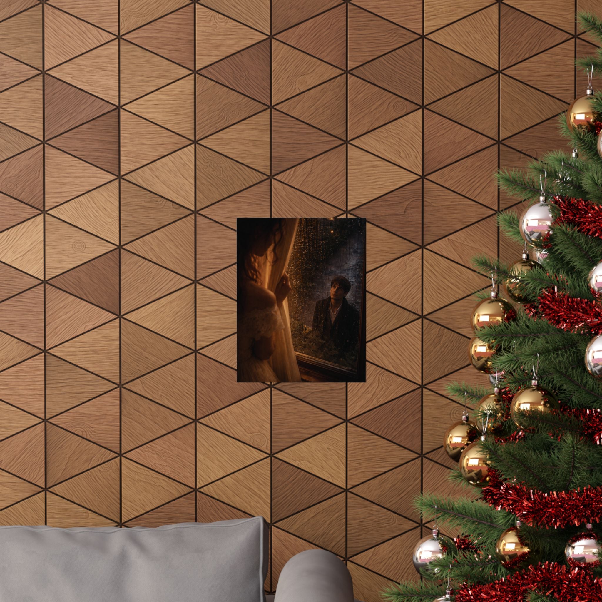 Midnight Window | A Cinematic Romance Matte Art Print 🌙🕯️