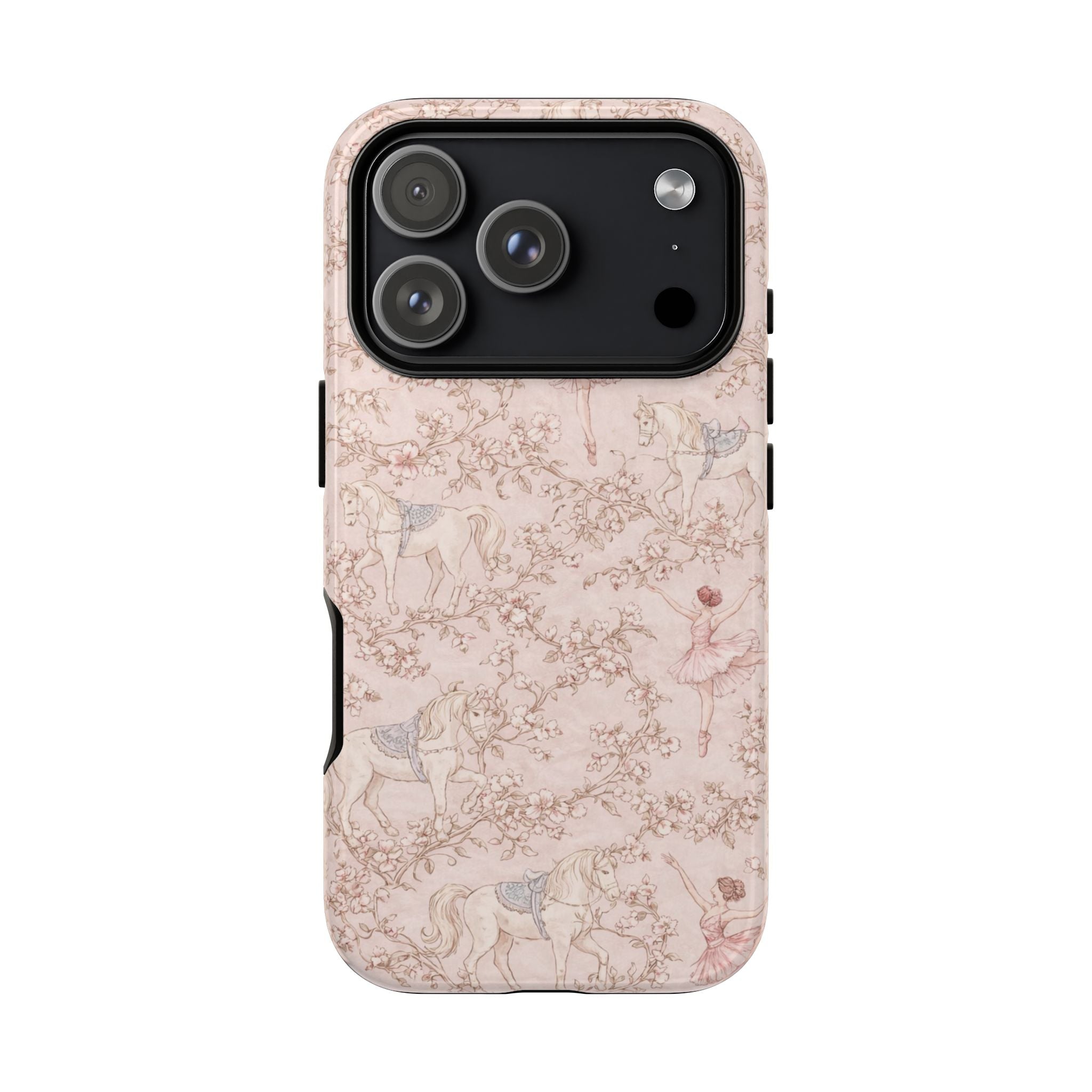 Ballet Unicorn Phone Case — Pastel Floral Tough Protective Cover🦄🩰