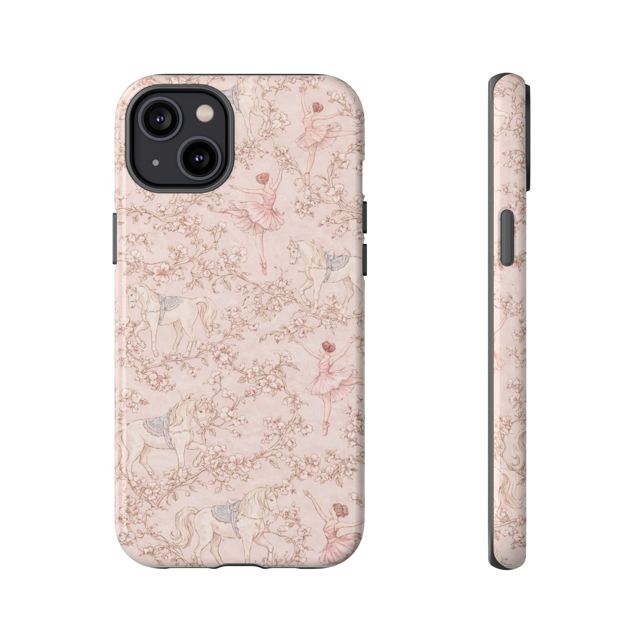 Ballet Unicorn Phone Case — Pastel Floral Tough Protective Cover🦄🩰