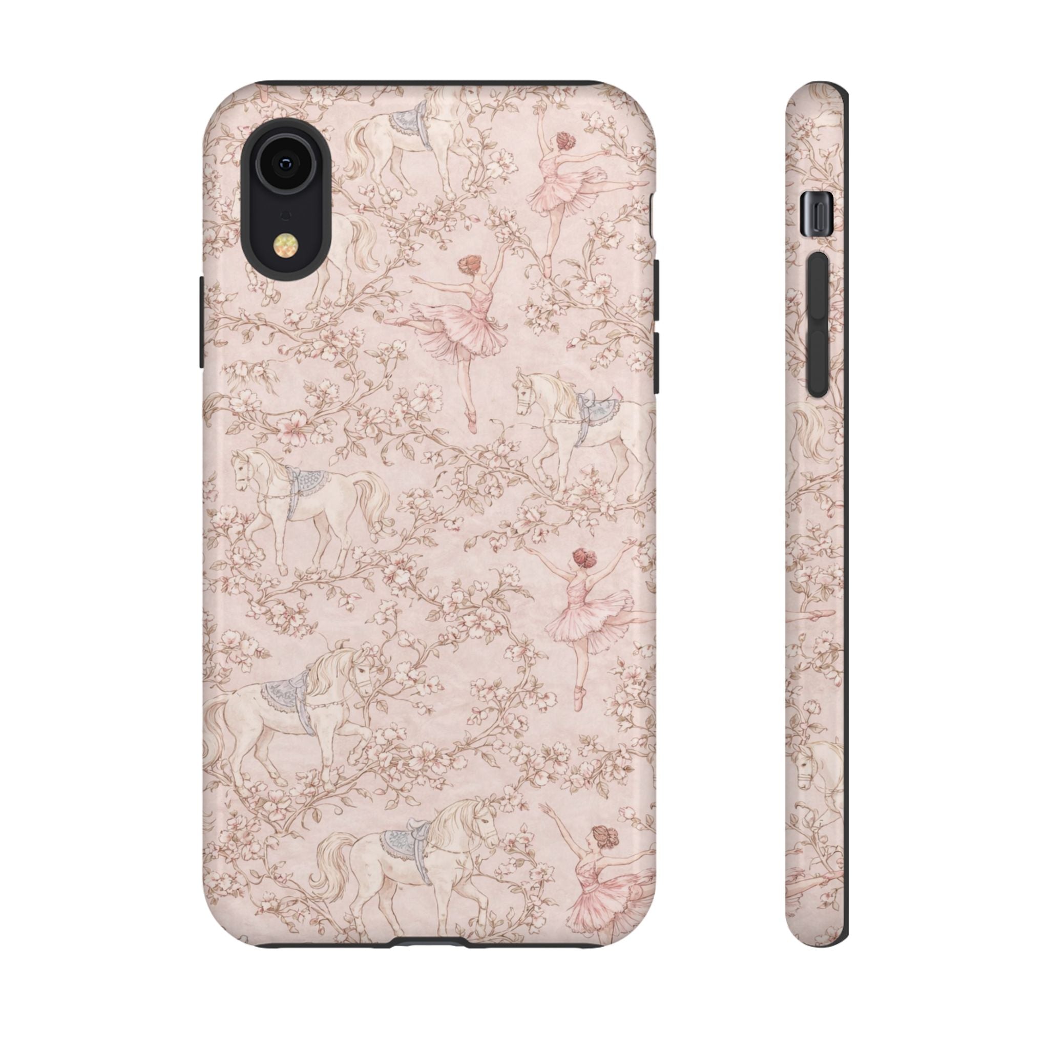 Ballet Unicorn Phone Case — Pastel Floral Tough Protective Cover🦄🩰
