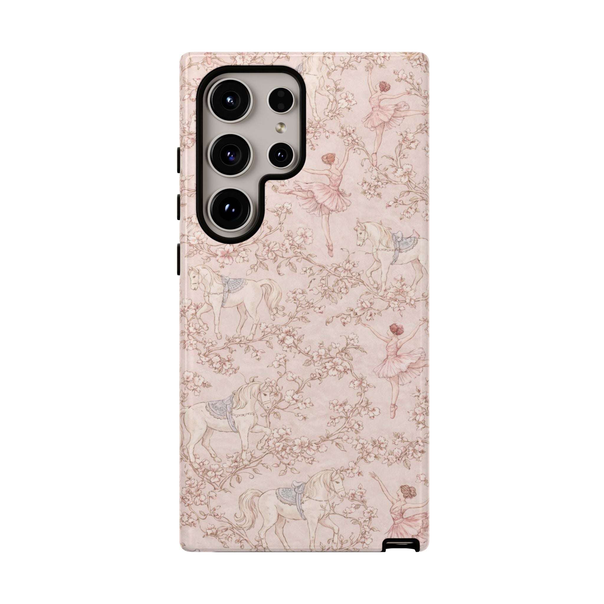 Ballet Unicorn Phone Case — Pastel Floral Tough Protective Cover🦄🩰