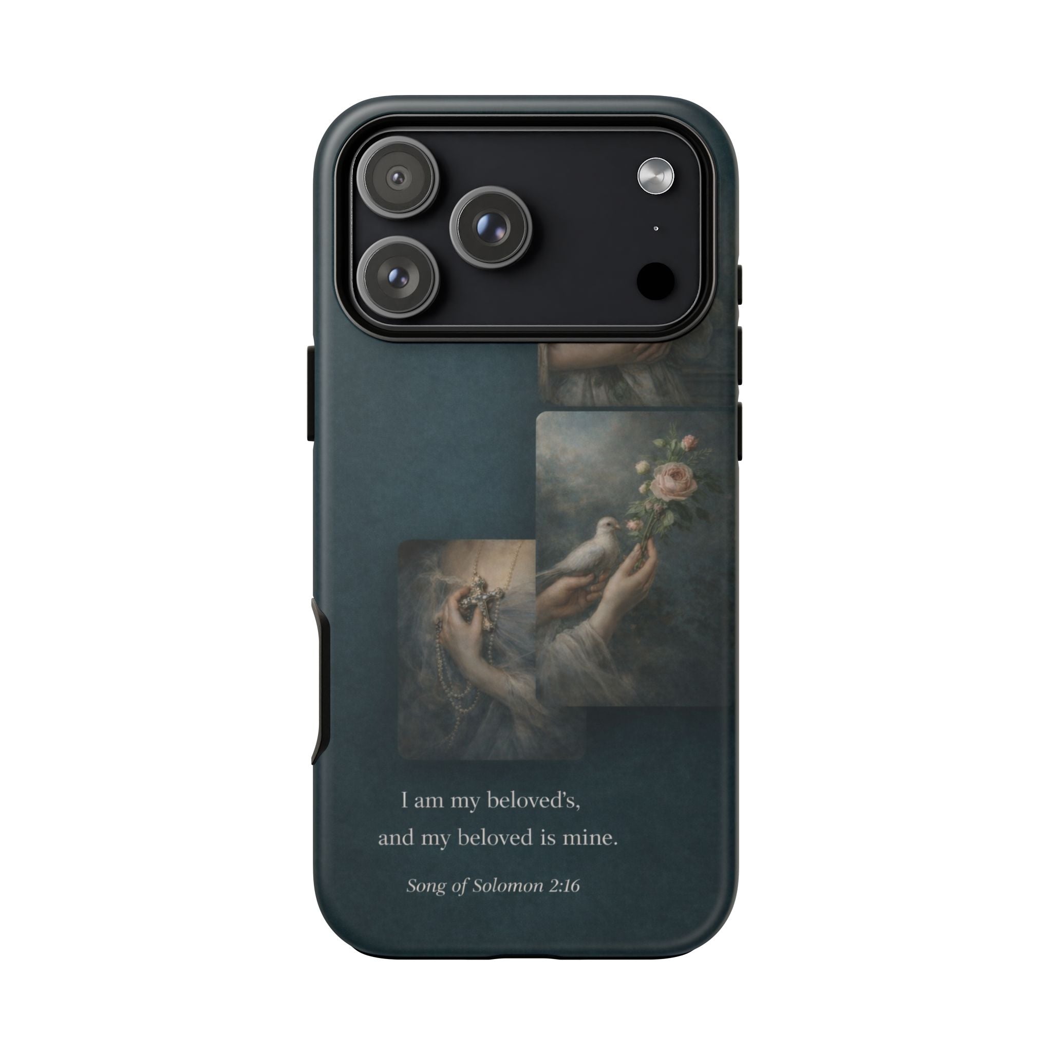 Song of Solomon Phone Case — Romantic Vintage Floral Religious Quote
